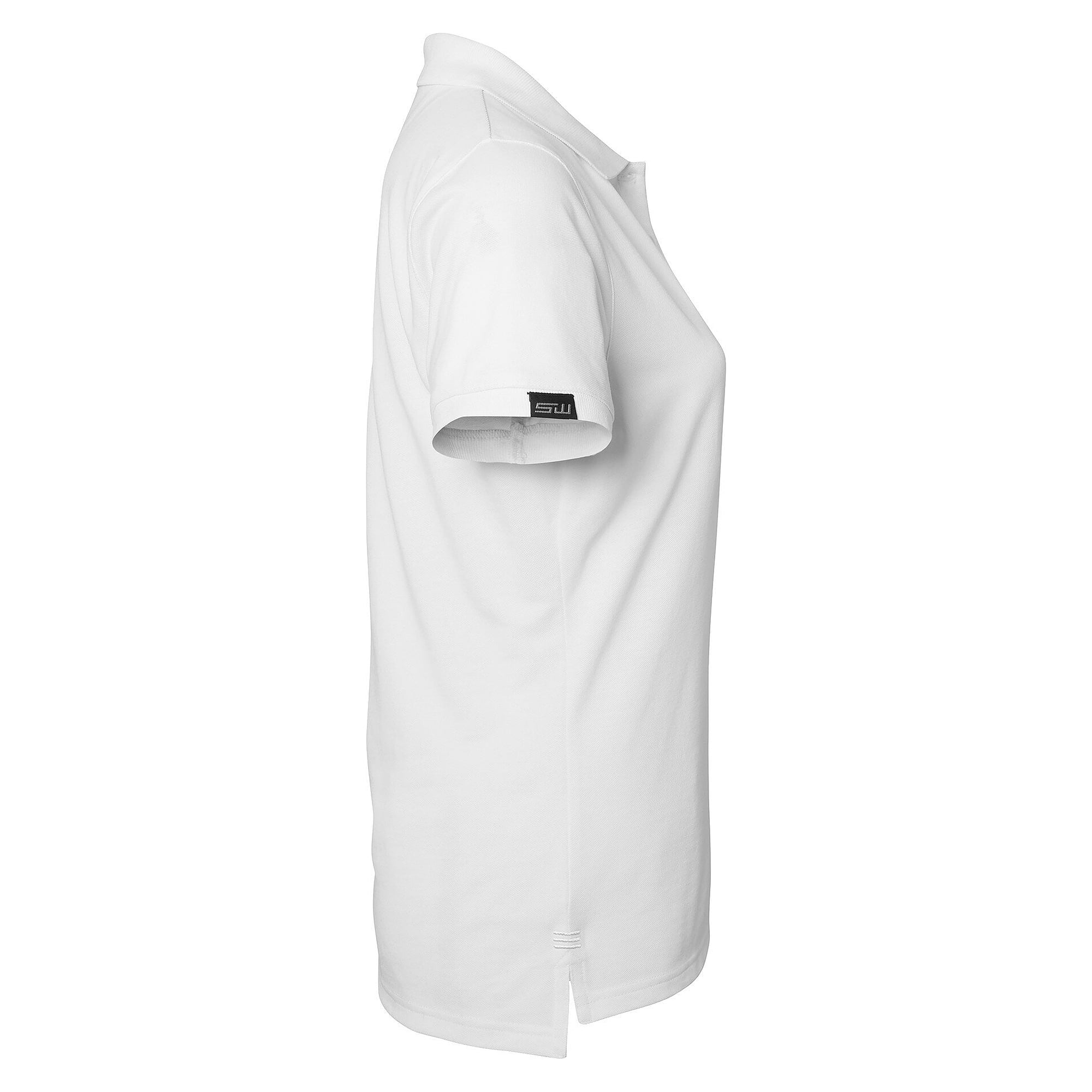 Einfarbiges Damen-Poloshirt Wera solid, 60 °C waschbar, weiß - South West 1000216101