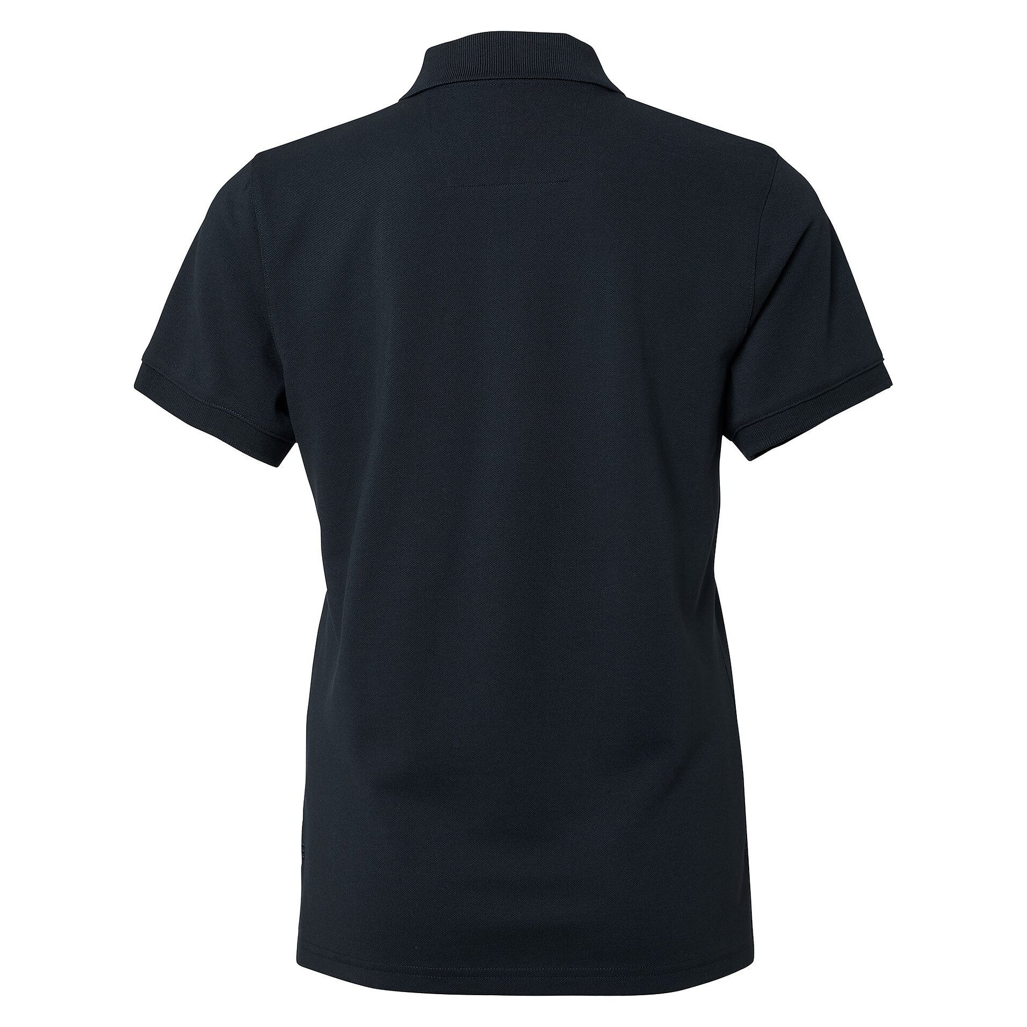 Einfarbiges Damen-Poloshirt Wera solid, 60 °C waschbar, navyblau - South West 1000216403