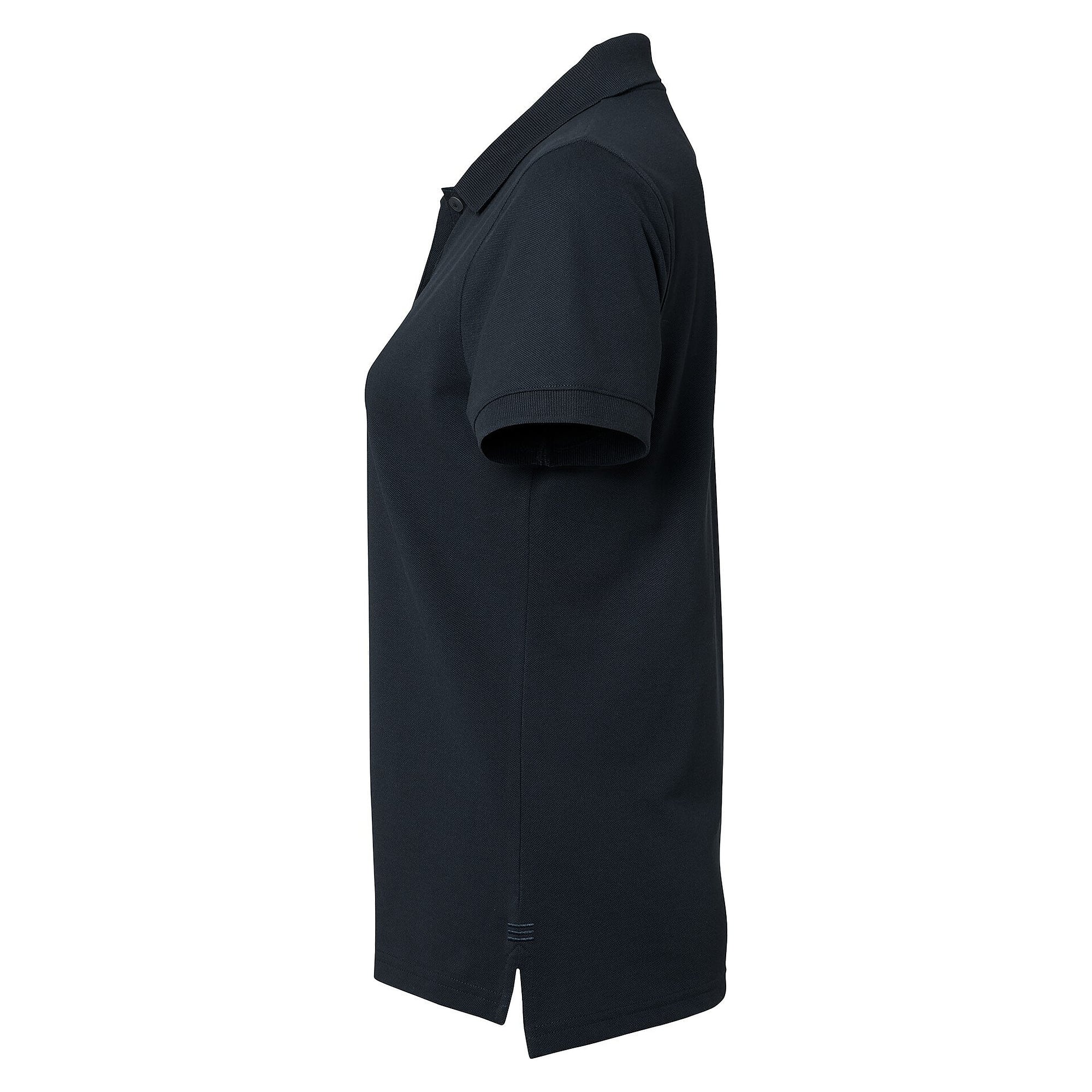 Einfarbiges Damen-Poloshirt Wera solid, 60 °C waschbar, navyblau - South West 1000216403