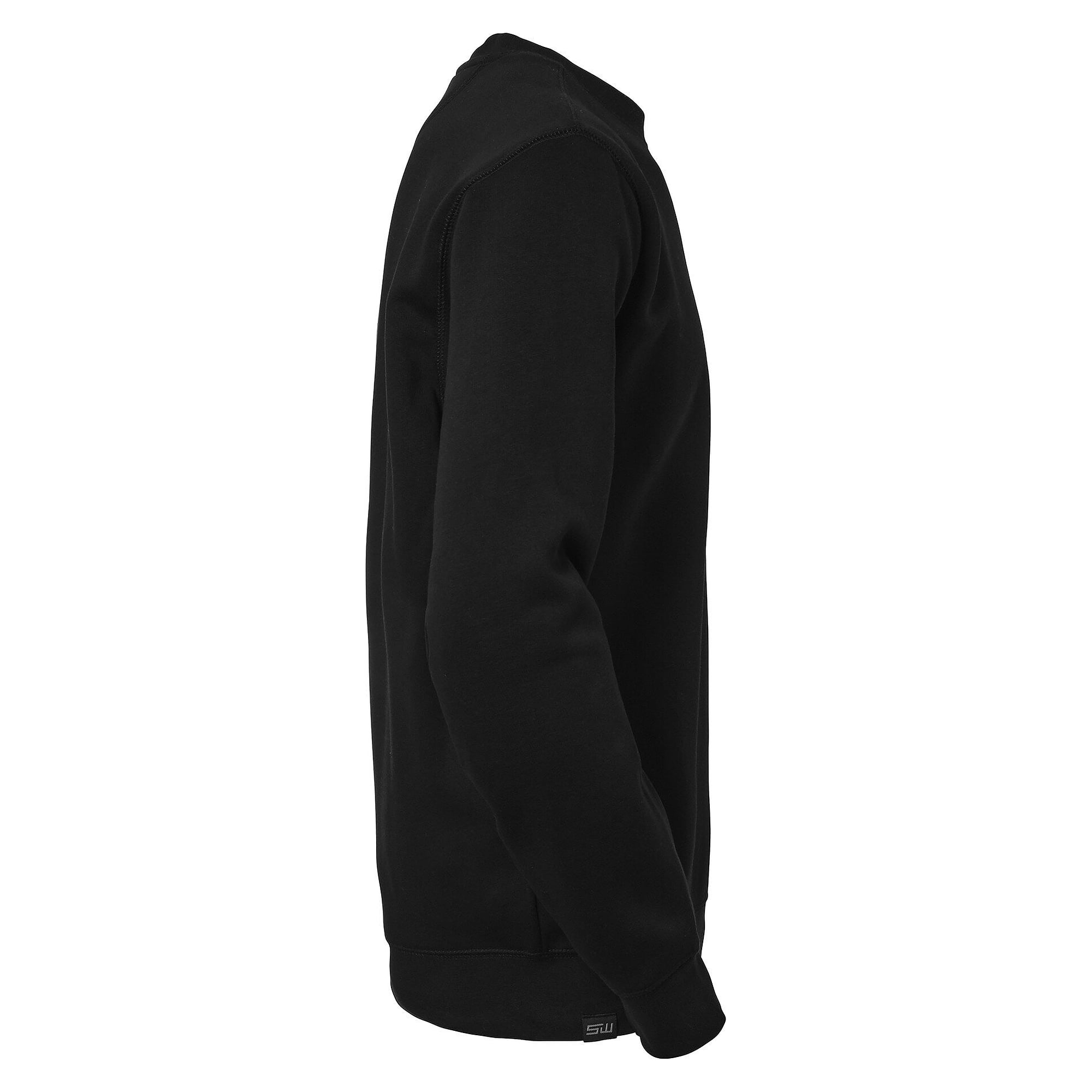 Rundhals-Sweatshirt Brooks mit Flatlock-Nähten und angerauter Innenseite, unisex, schwarz - South West 1000217001