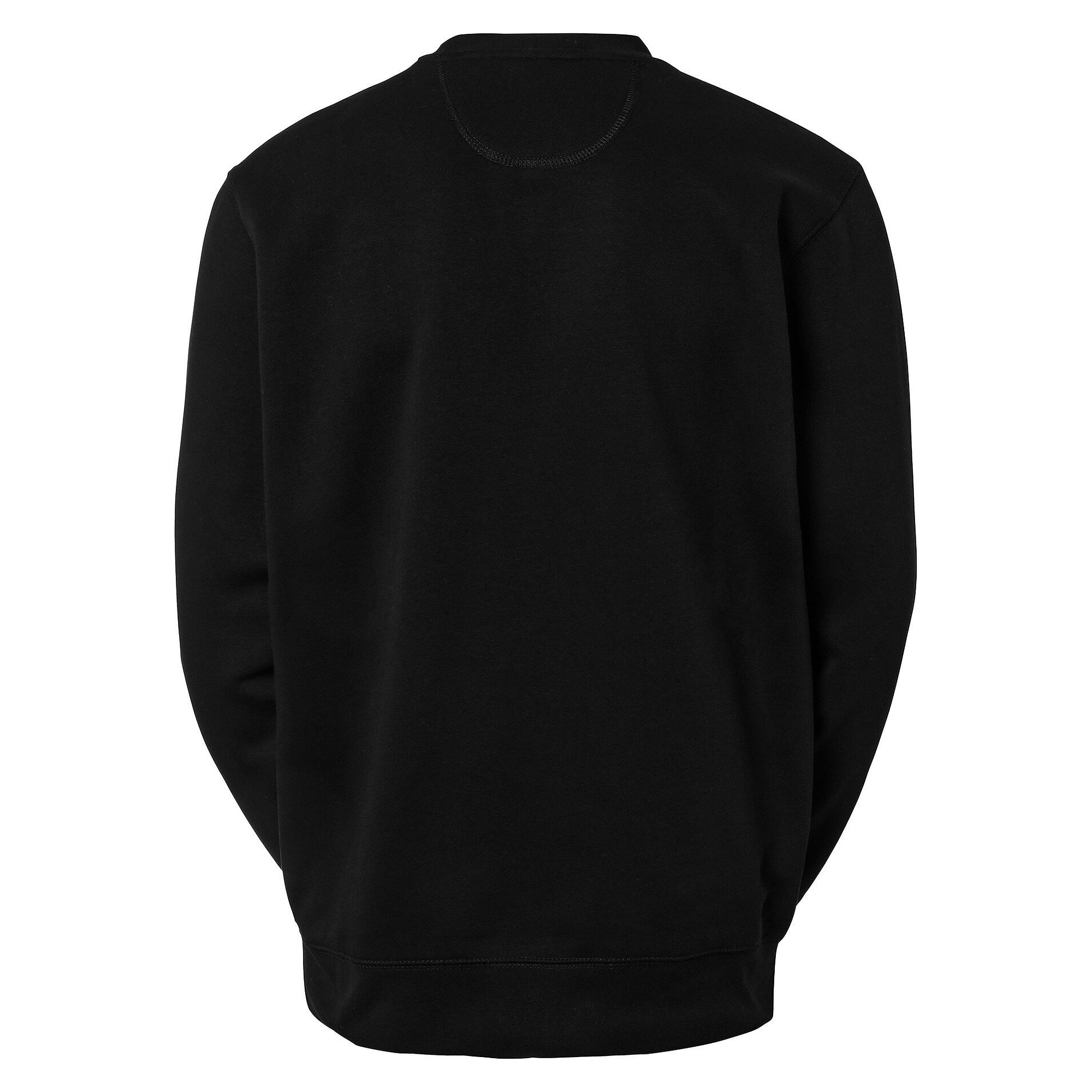 Rundhals-Sweatshirt Brooks mit Flatlock-Nähten und angerauter Innenseite, unisex, schwarz - South West 1000217001