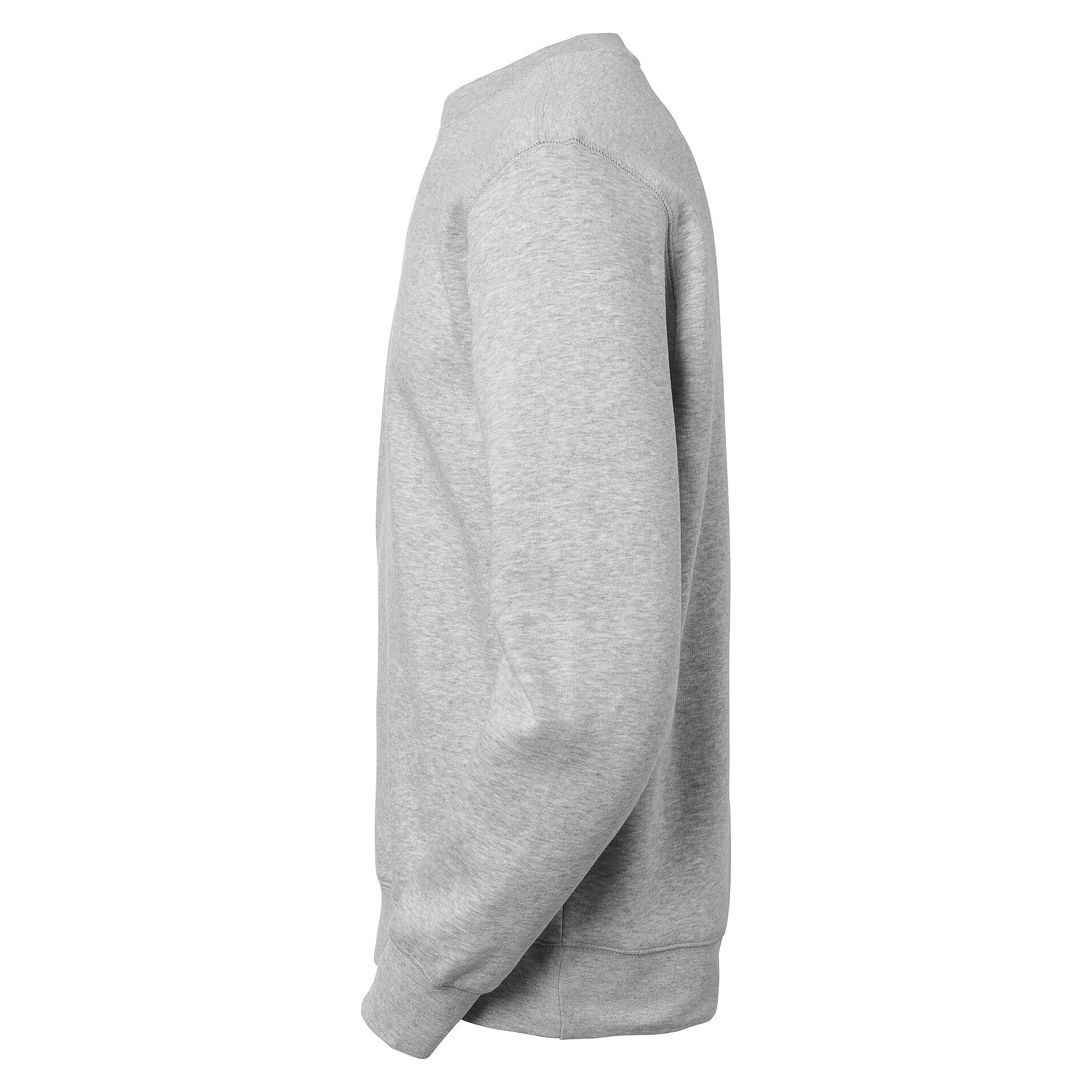 Sweat-shirt col rond Brooks à coutures flatlock et intérieur gratté, unisexe, gris chiné - South West 1000217041