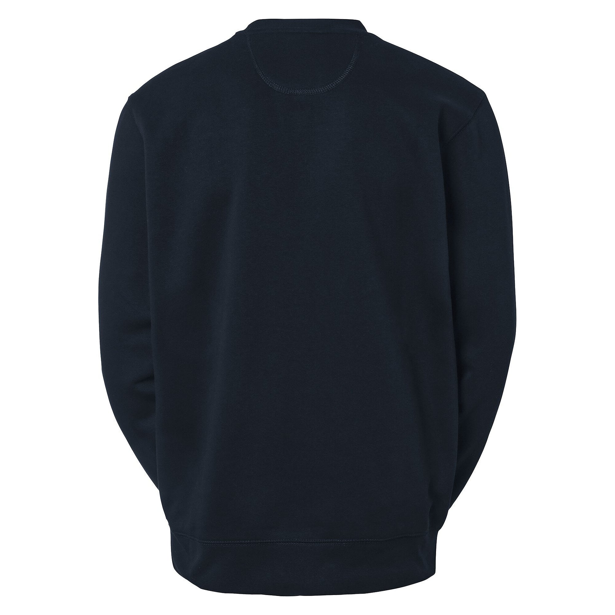 Sweat-shirt col rond Brooks à coutures flatlock et intérieur gratté, unisexe, bleu marine - South West 1000217403