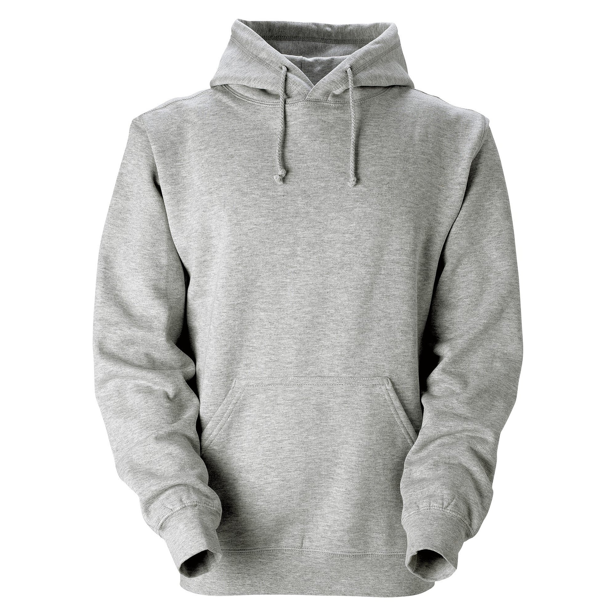 Hooded sweatshirt Taber with kangaroo pocket and flatlock seams, unisex, grey melange - South West 1000219041