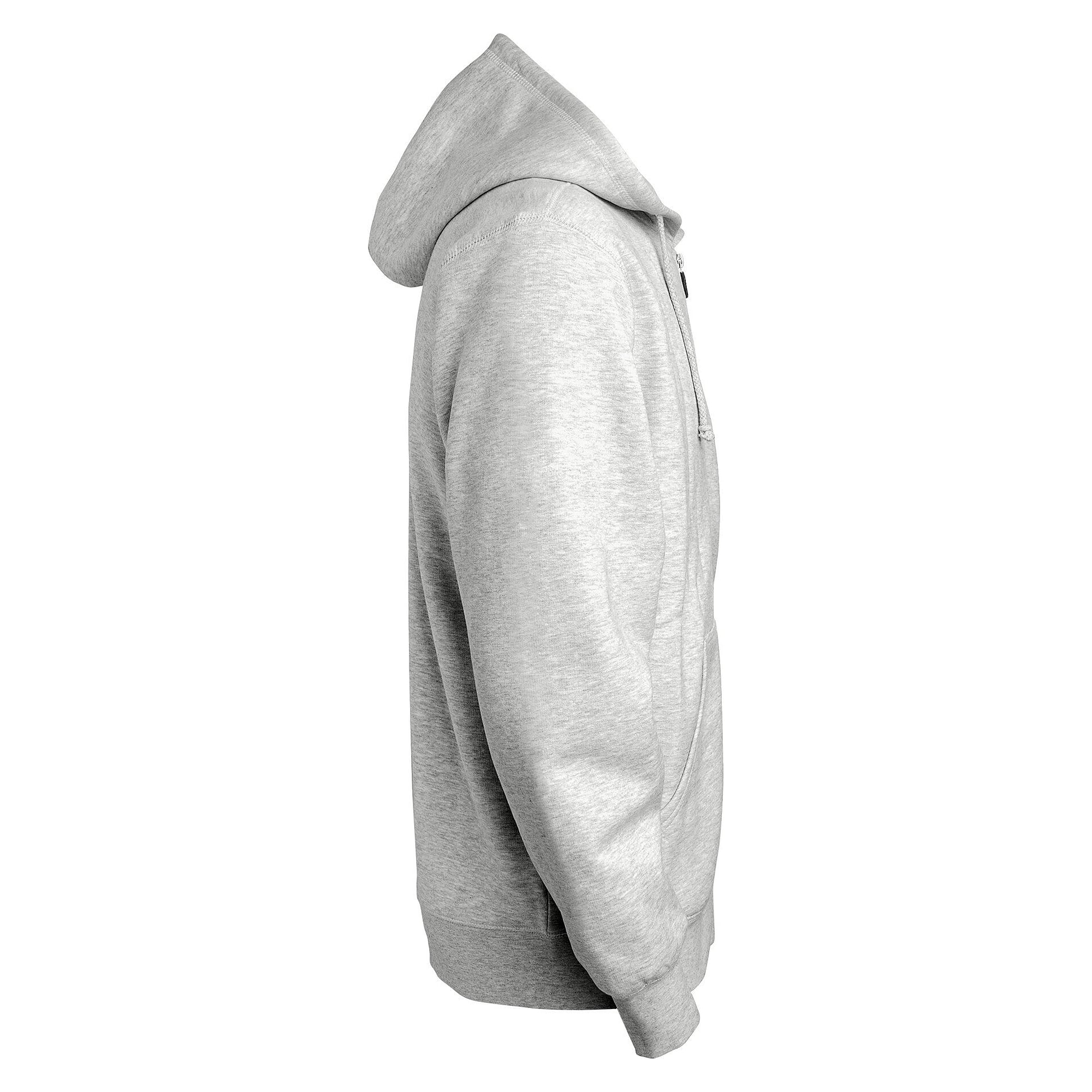 Hooded full-zip sweat jacket Parry with double fabric hood, men, grey melange - South West 1000221041