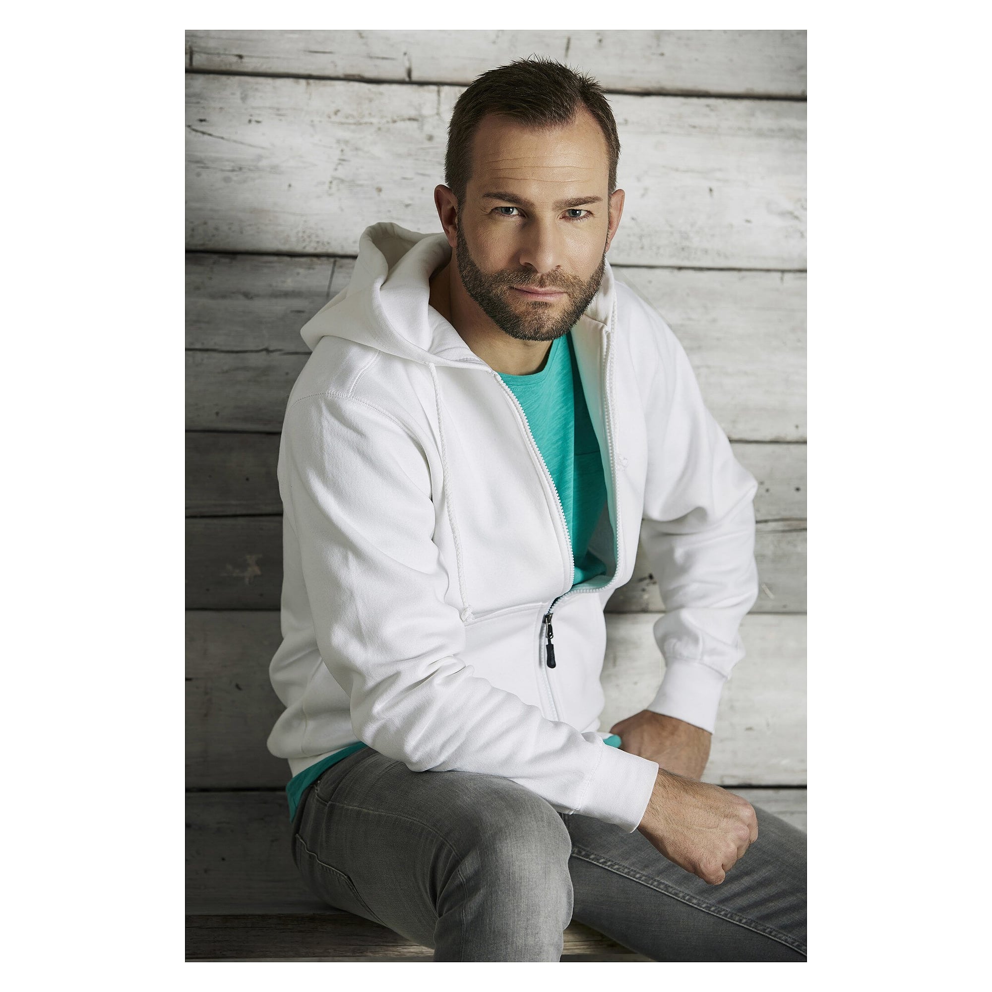 Veste sweat à capuche Parry zip intégral, double capuche, homme, bleu marine - South West 1000221403