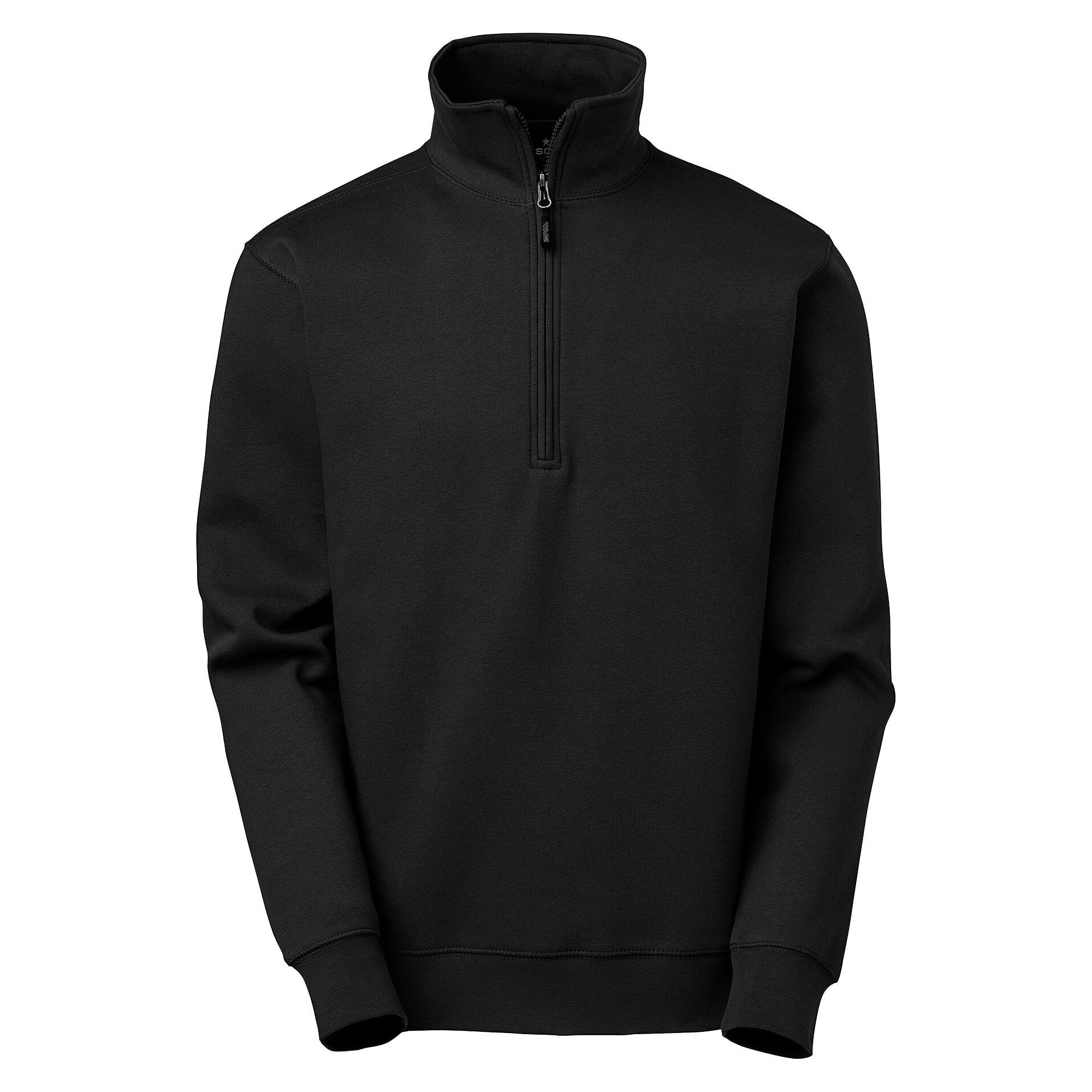 Half-zip sweatshirt Stewart with high neck, men, black - South West 1000223001