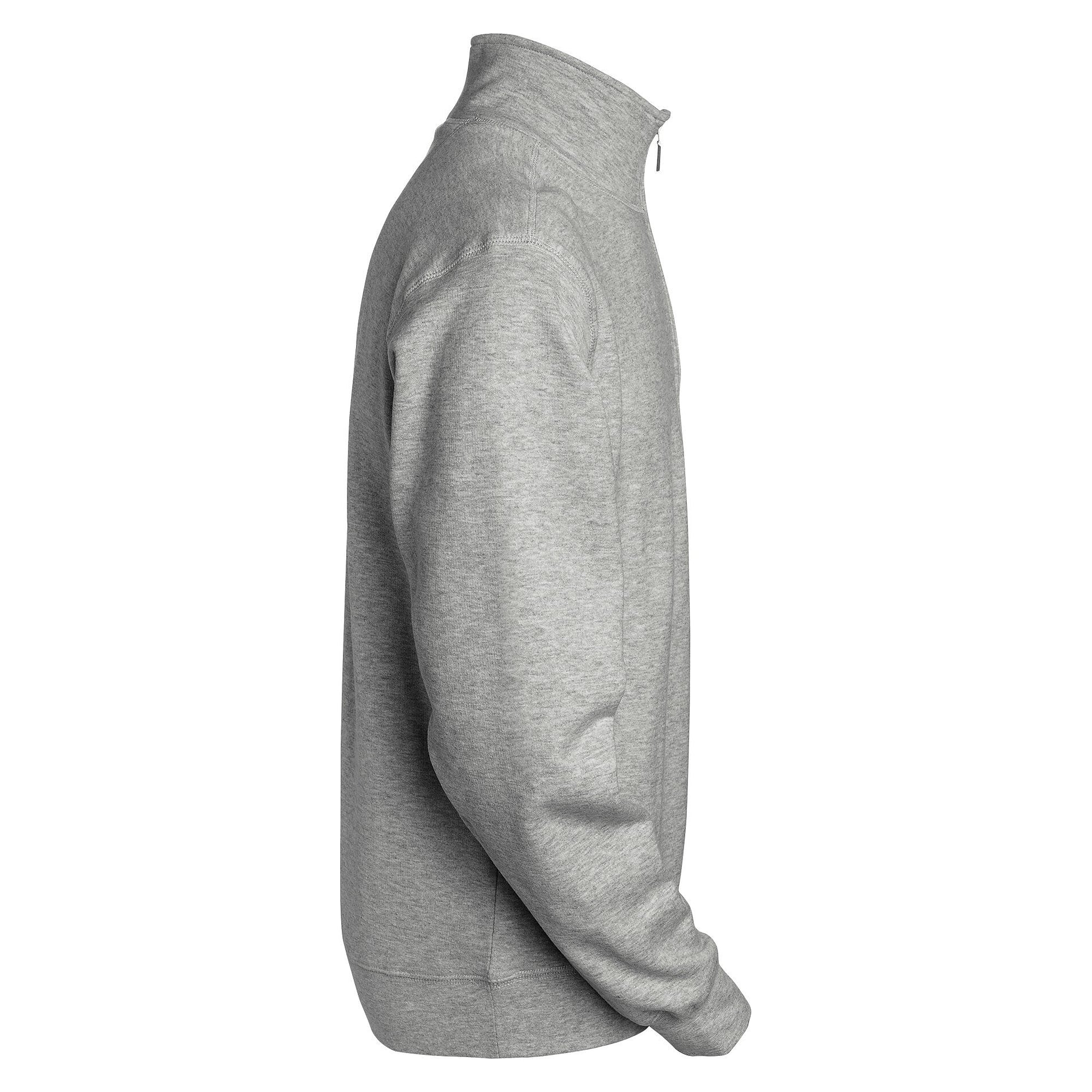 Sweat-shirt camionneur Stewart demi-zip à col montant, homme, gris chiné - South West 1000223041
