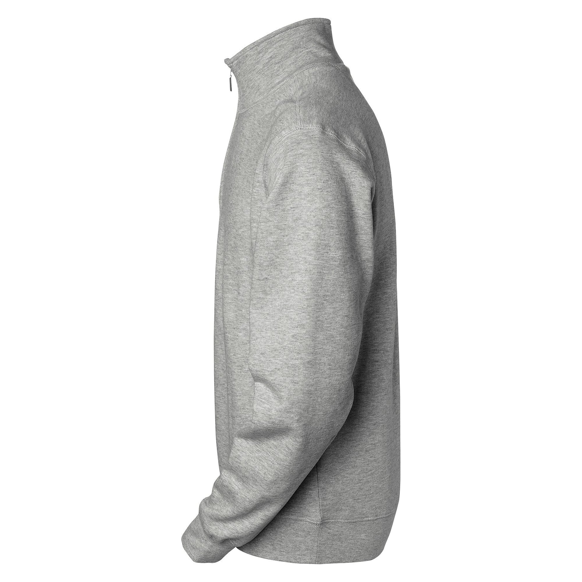 Sweat-shirt camionneur Stewart demi-zip à col montant, homme, gris chiné - South West 1000223041