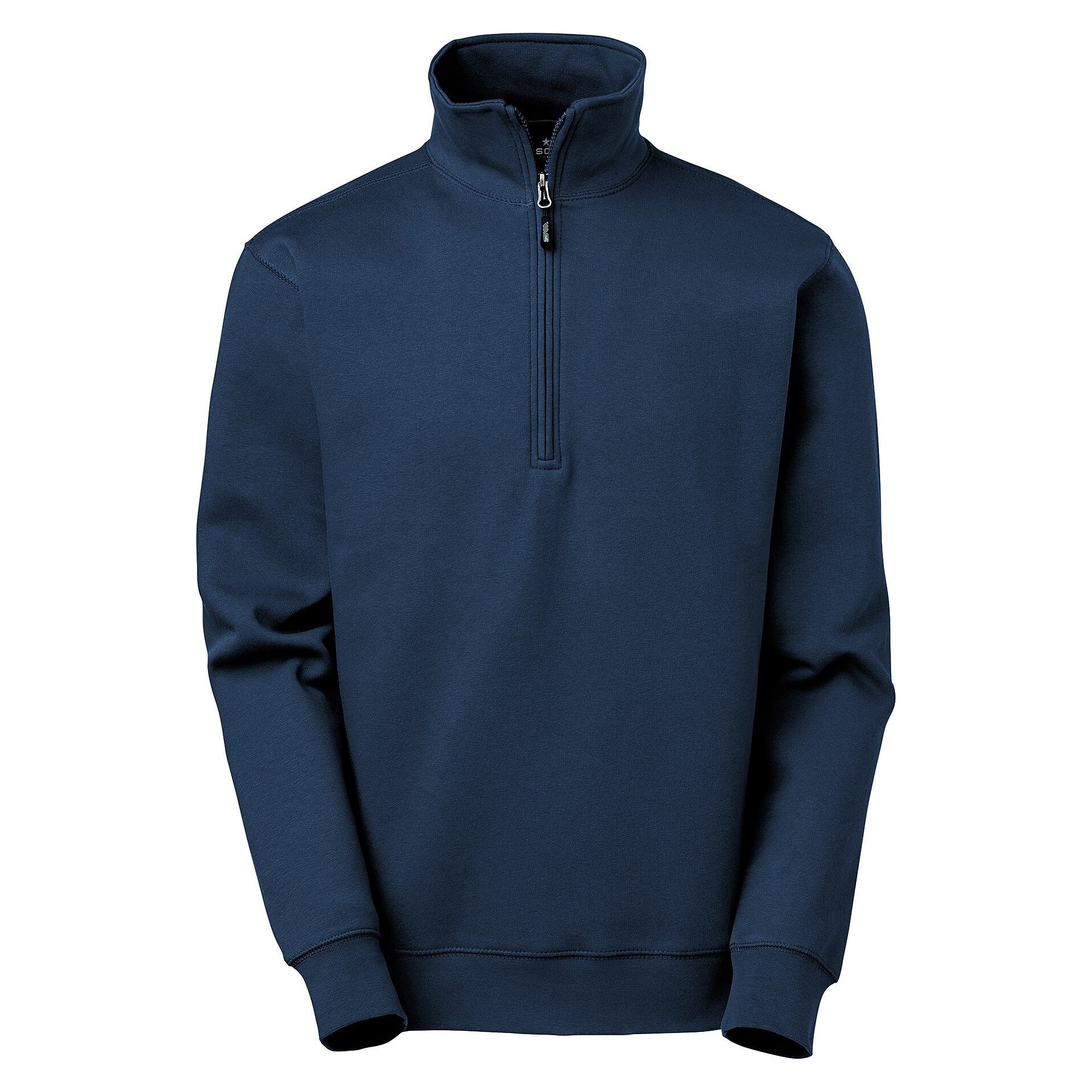 Sweat-shirt camionneur Stewart demi-zip à col montant, homme, bleu marine - South West 1000223403