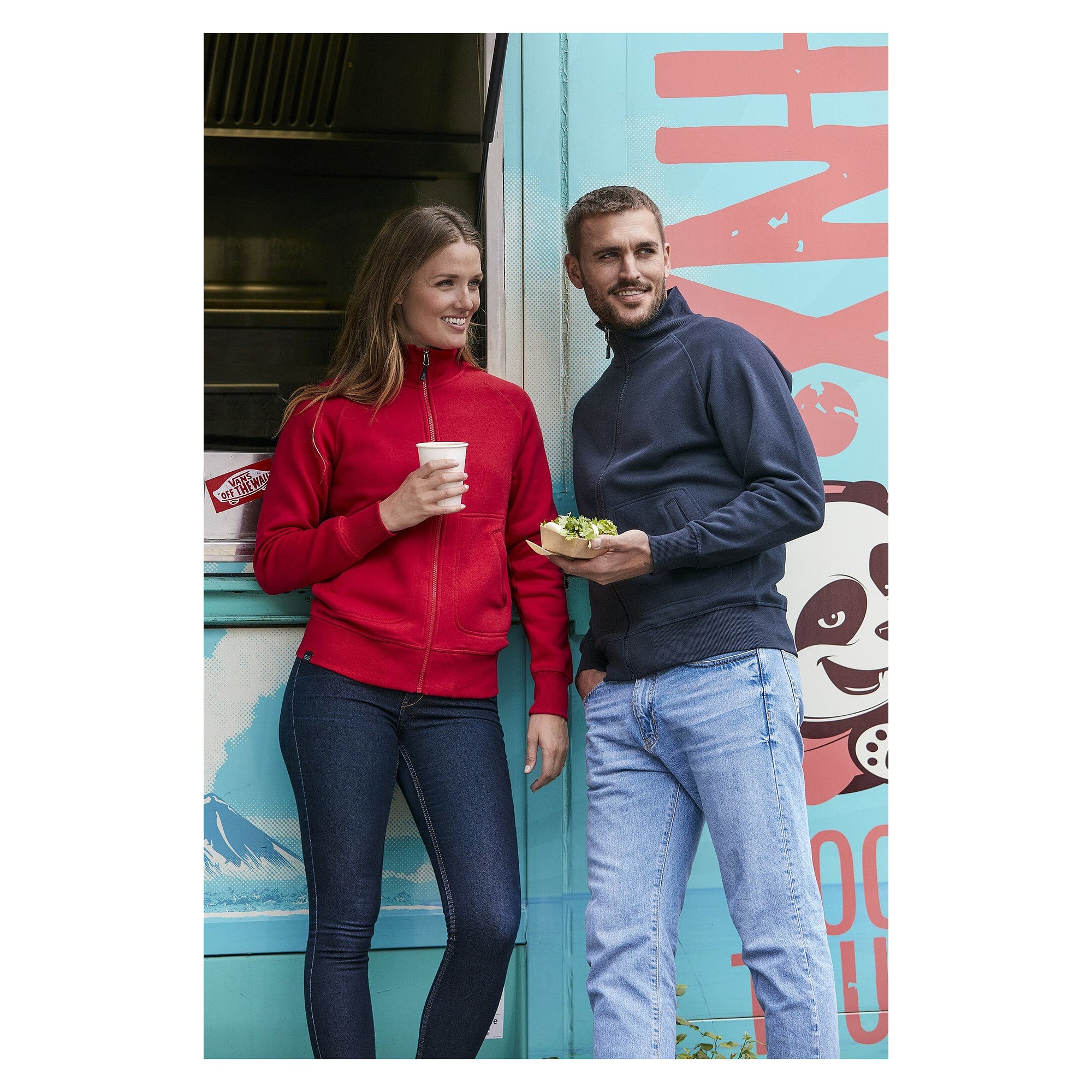 Veste sweat zippée Denver à manches raglan et intérieur brossé, homme, noir - South West 1000227001