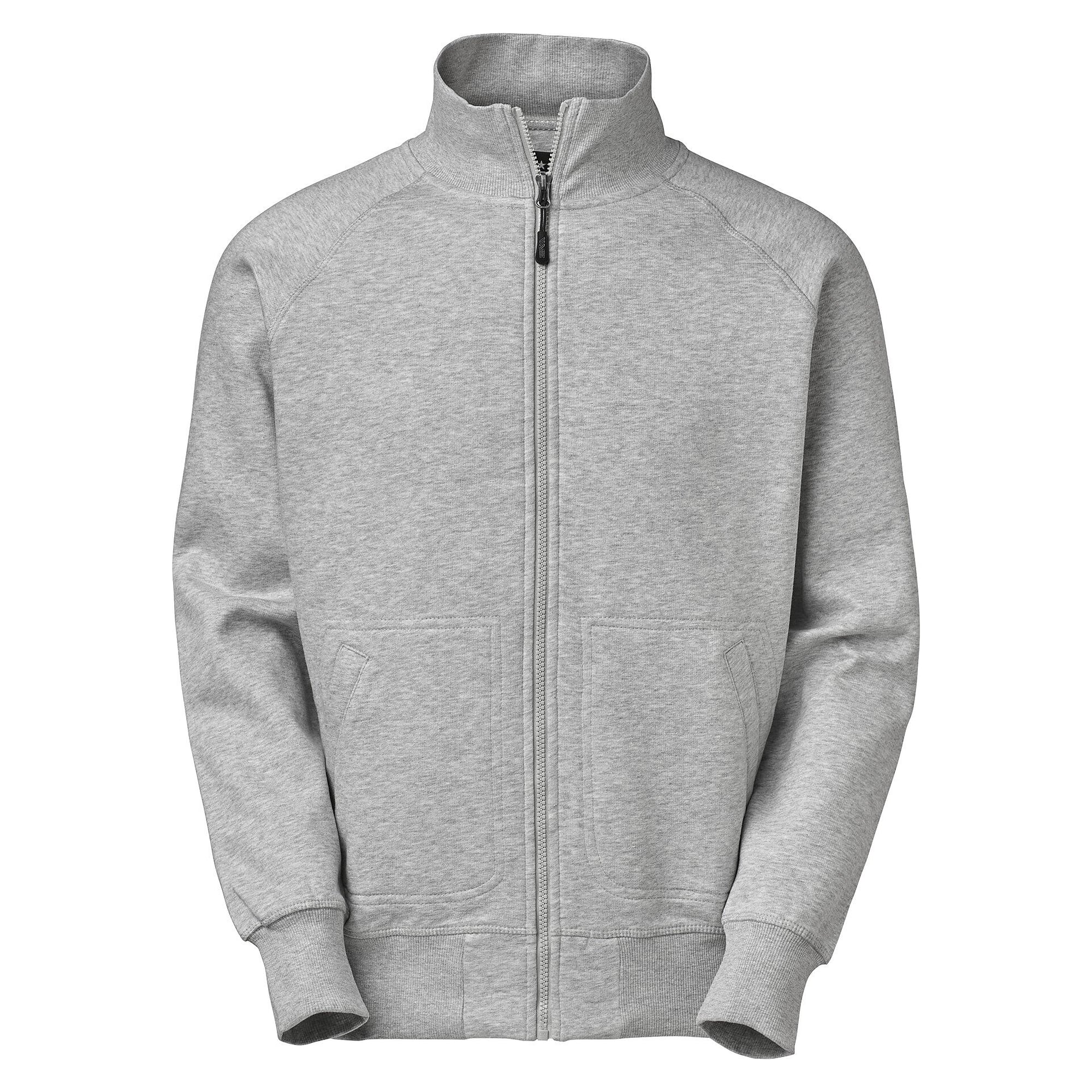 Veste sweat zippée Denver à manches raglan et intérieur brossé, homme, gris chiné - South West 1000227041