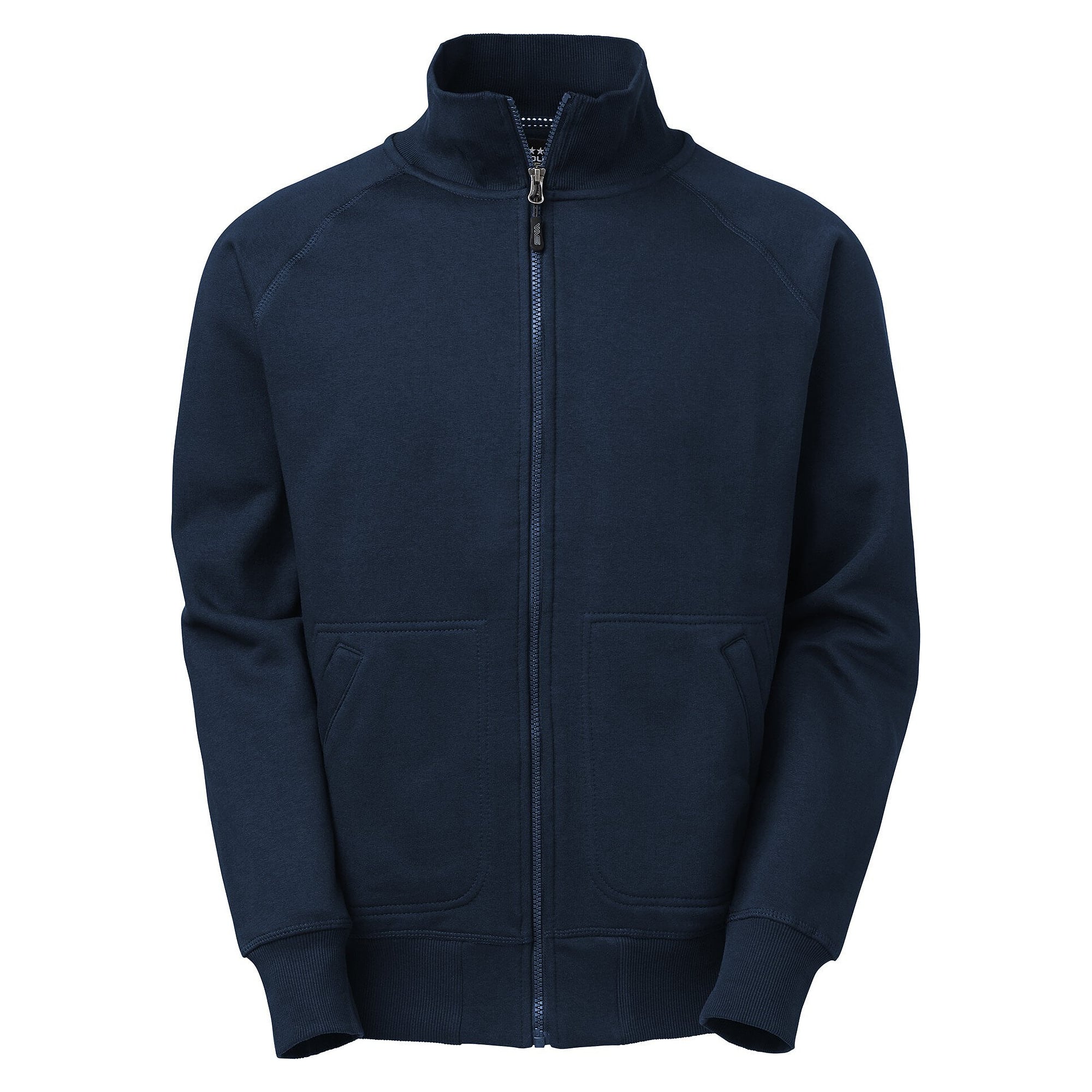 Sweatjacke Denver mit Raglanärmeln und angerauter Innenseite, Herren, navyblau - South West 1000227403