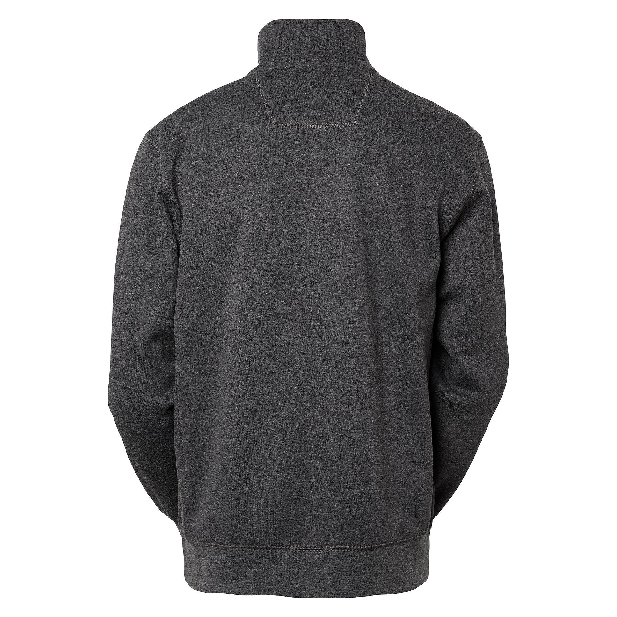 Sweat-shirt demi-zip Webber à col montant et empiècements contrastés, homme, gris foncé - South West 1000230021