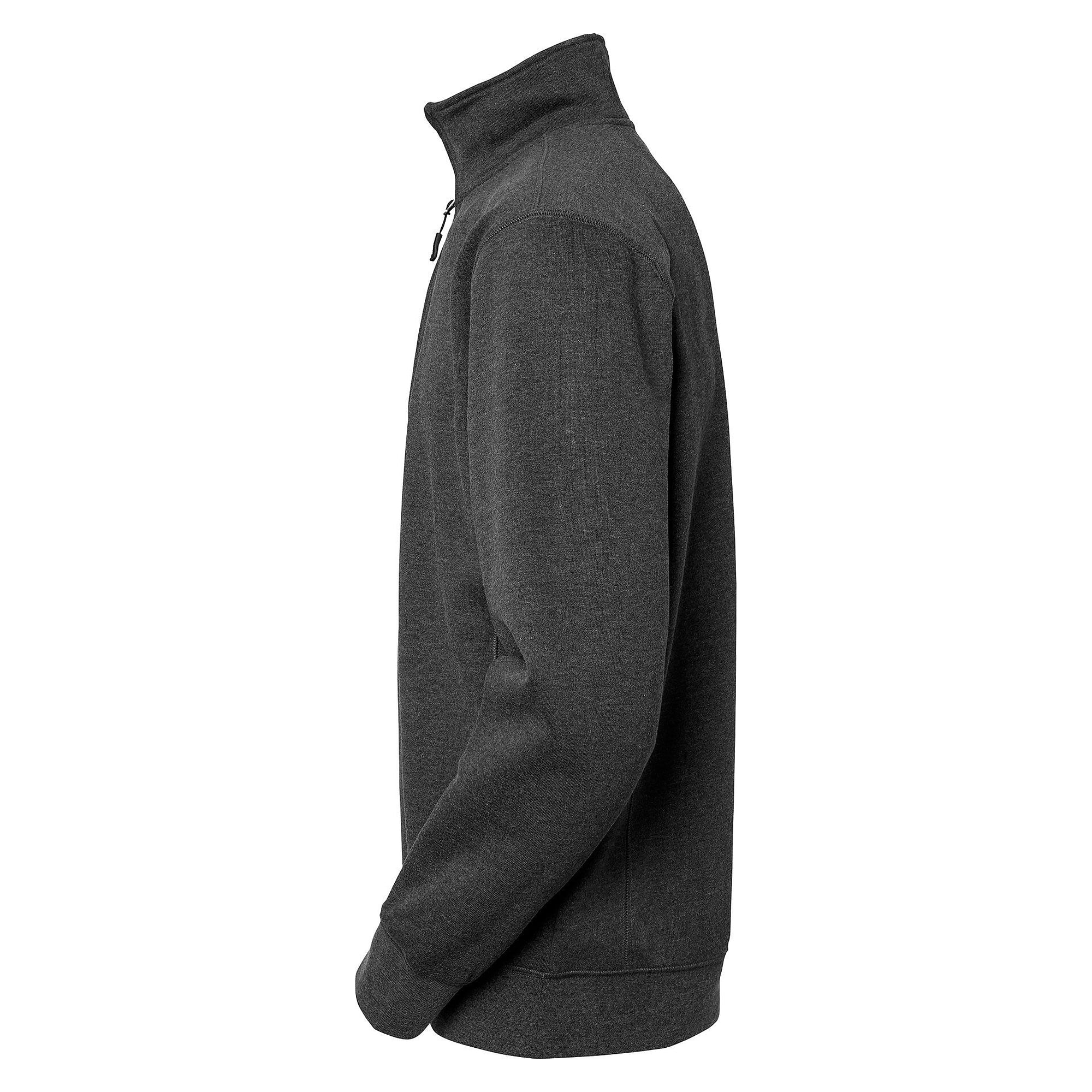 Sweat-shirt demi-zip Webber à col montant et empiècements contrastés, homme, gris foncé - South West 1000230021