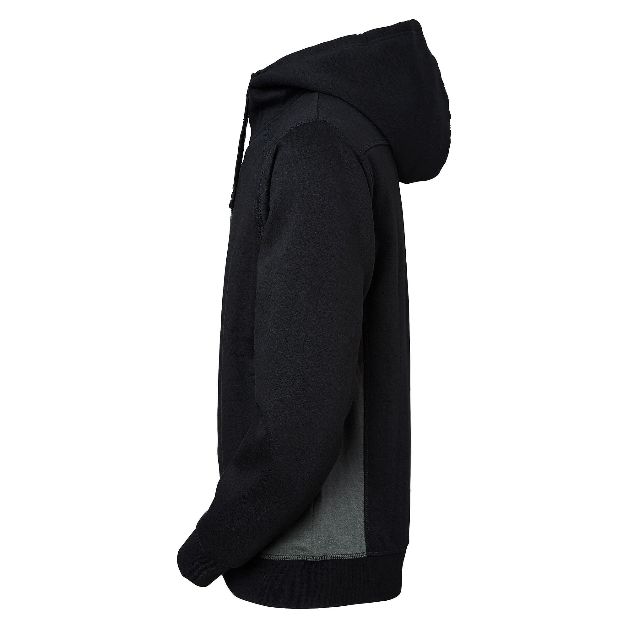 Kapuzen-Sweatjacke Franklin mit Full-Zip und Kontrasteinsätzen, Herren, schwarz/grau - South West 1000231901