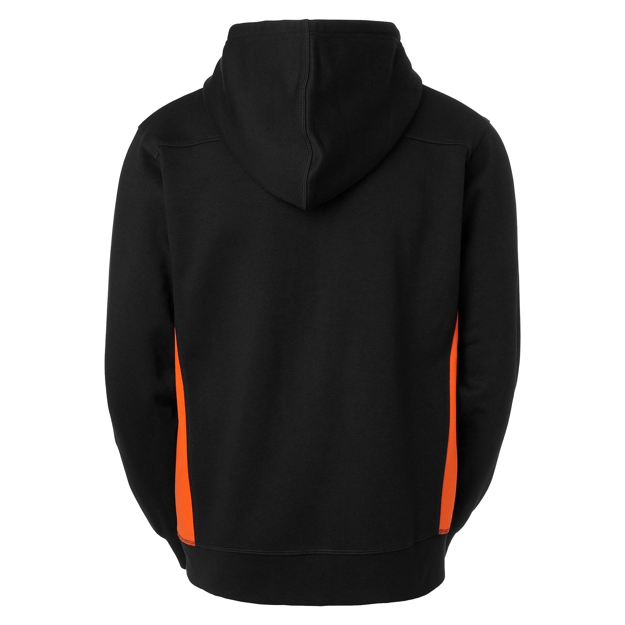 Veste sweat à capuche Franklin zip intégral avec empiècements contrastés, homme, noir/orange - South West 1000231916