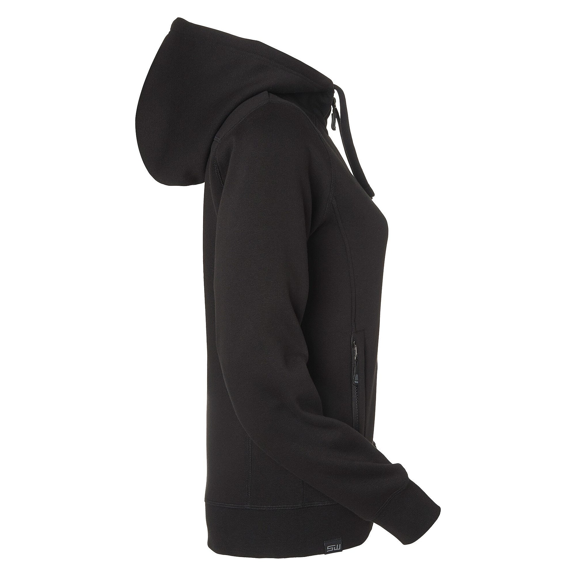 Veste sweat à capuche Ava zip intégral avec empiècements contrastés, femme, noir - South West 1000232001