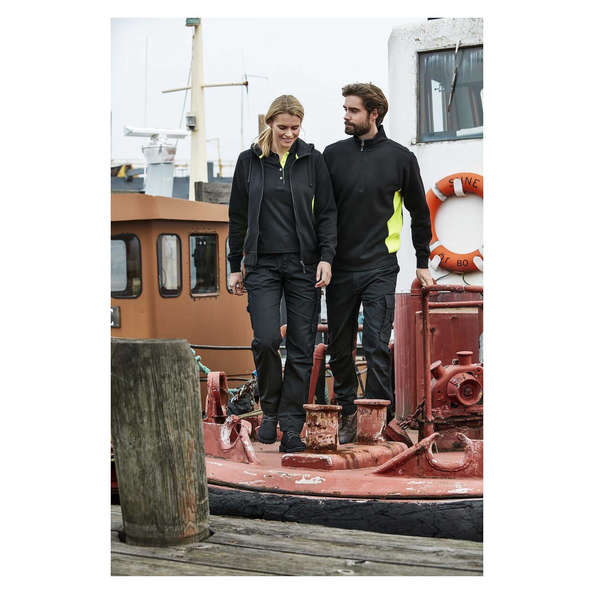 Veste sweat à capuche Ava zip intégral avec empiècements contrastés, femme, noir - South West 1000232001