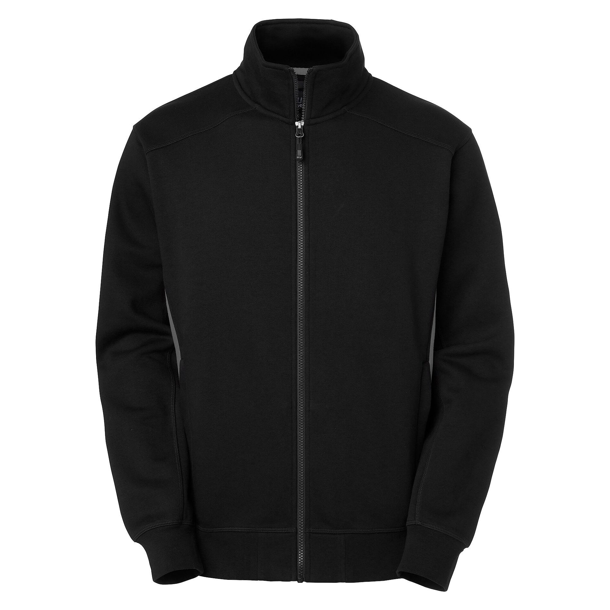 Veste sweat zippée Lincoln pour homme, intérieur brossé, noir/gris - South West 1000233901