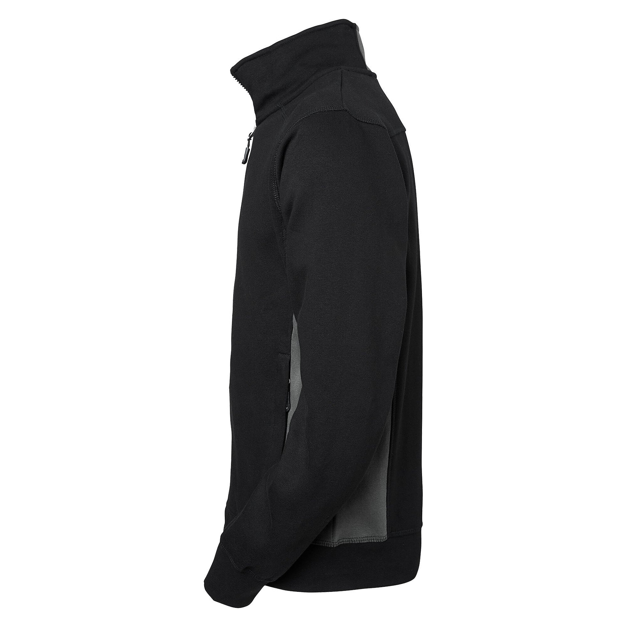 Veste sweat zippée Lincoln pour homme, intérieur brossé, noir/gris - South West 1000233901