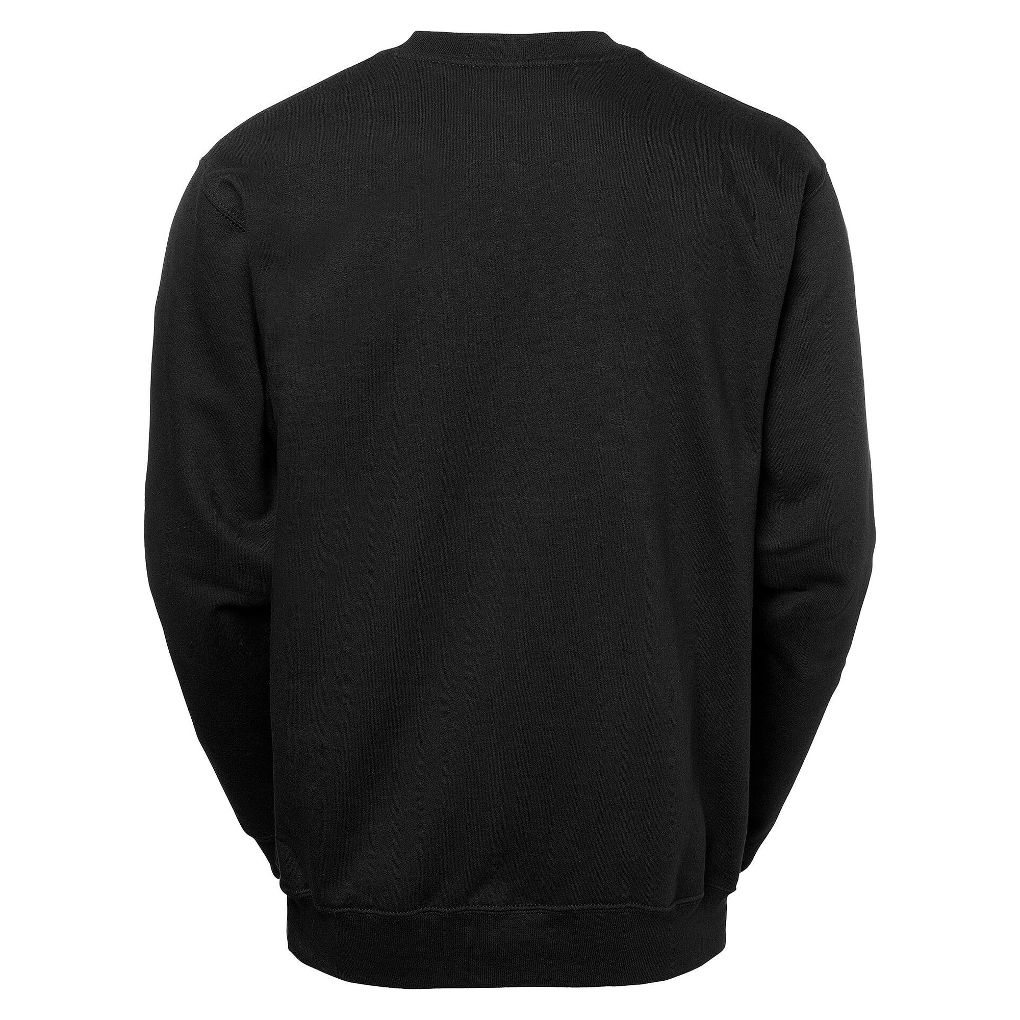 Sweat-shirt unisexe Basic à col rond, gratté à l'intérieur, noir - South West 1000236001