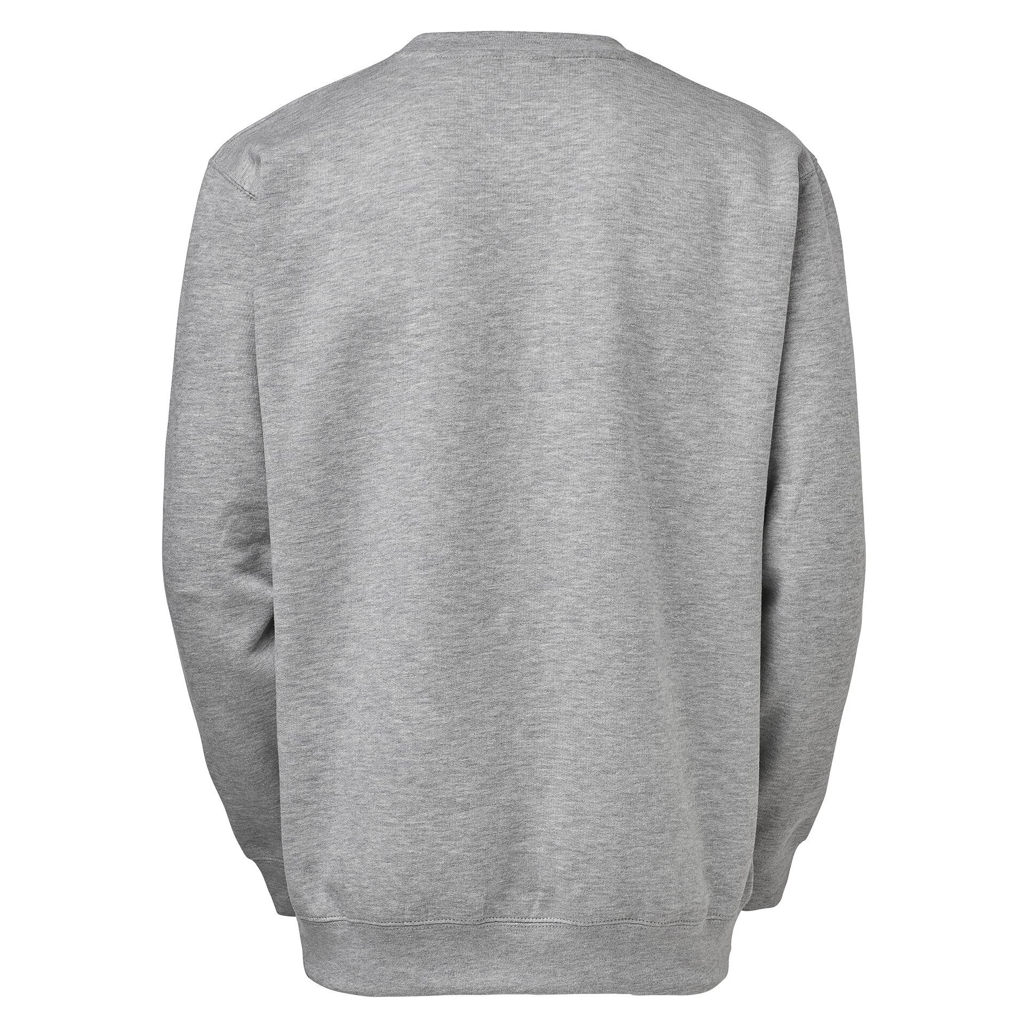 Sweat-shirt unisexe Basic à col rond, gratté à l'intérieur, gris chiné - South West 1000236041