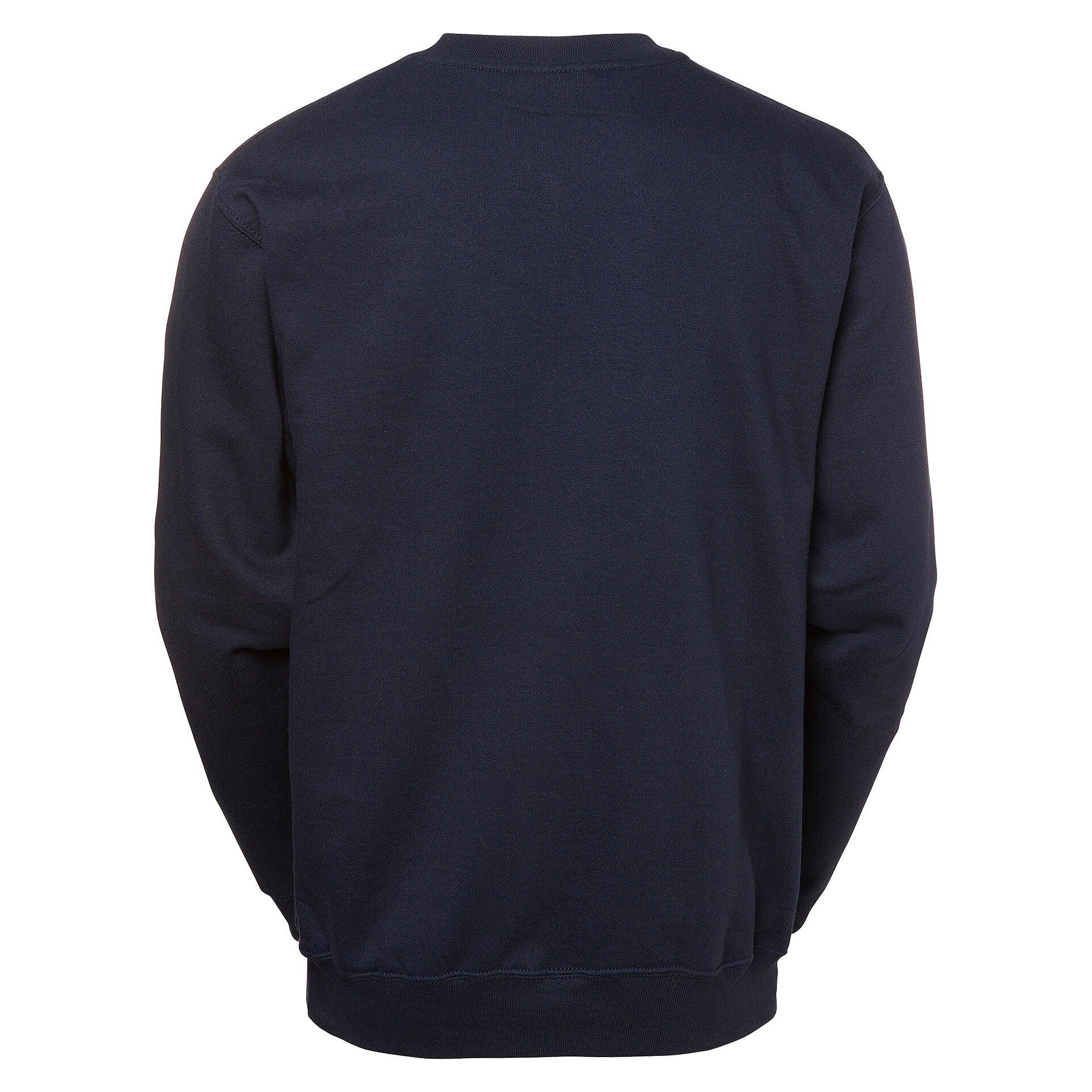 Sweat-shirt unisexe Basic à col rond, gratté à l'intérieur, bleu marine - South West 1000236403