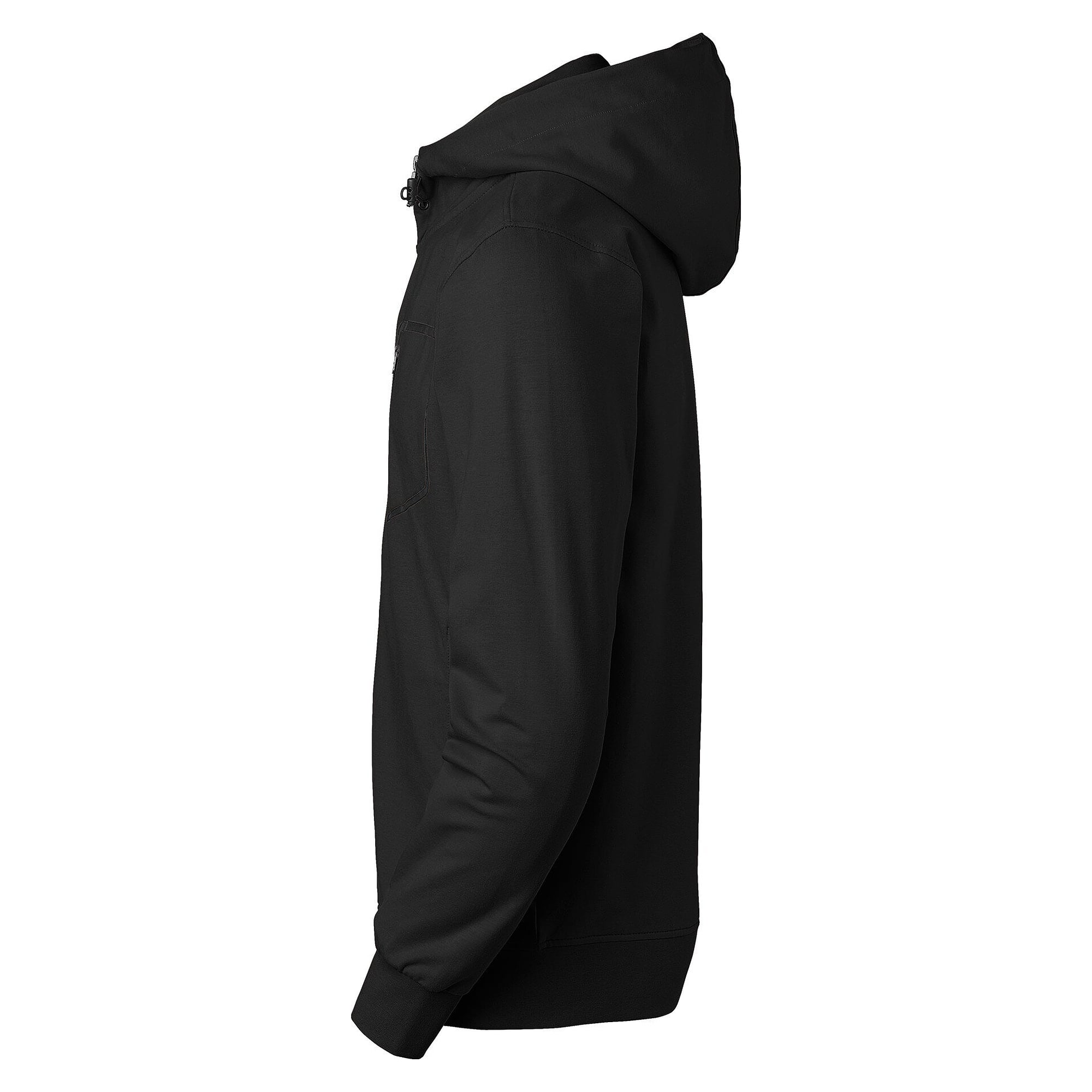 Veste sweat à capuche zippée Madison homme en coton stretch, noir - South West 1000237001