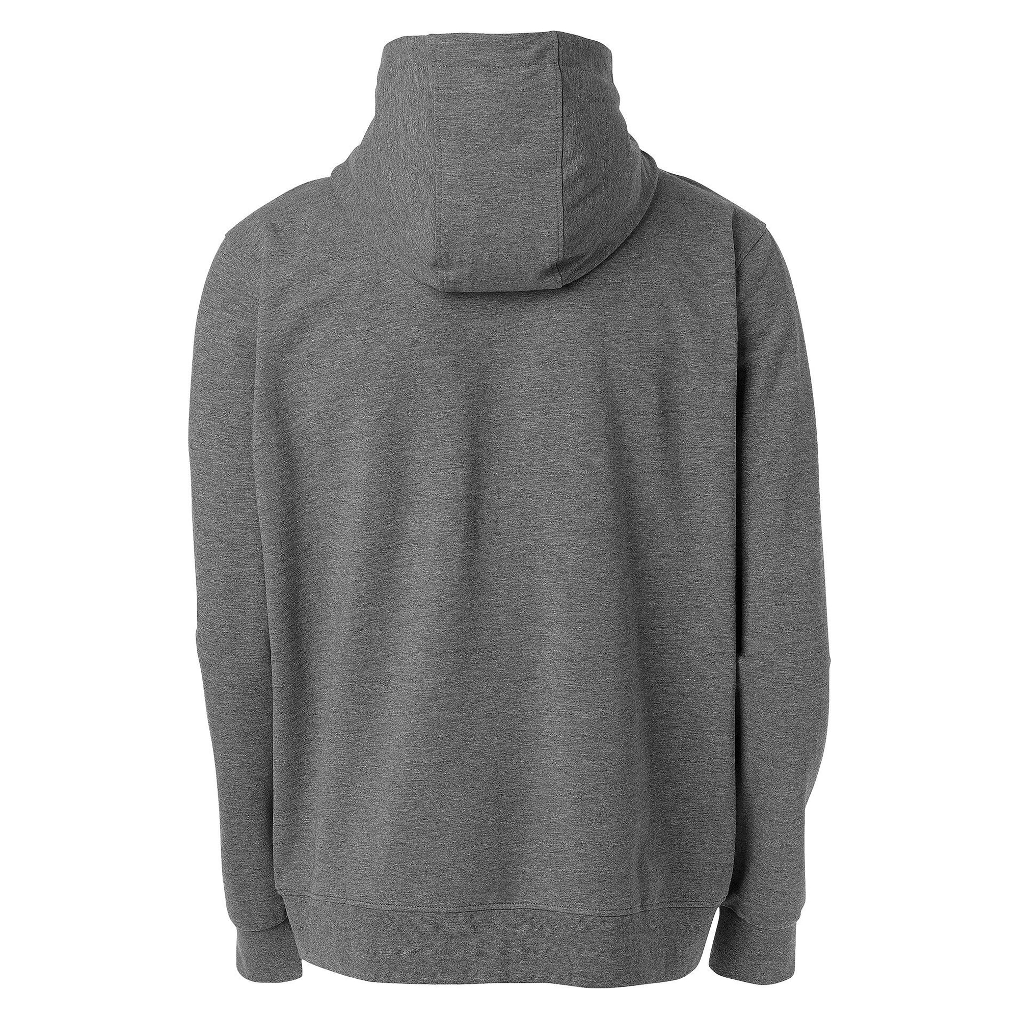 Veste sweat à capuche zippée Madison homme en coton stretch, gris chiné - South West 1000237041