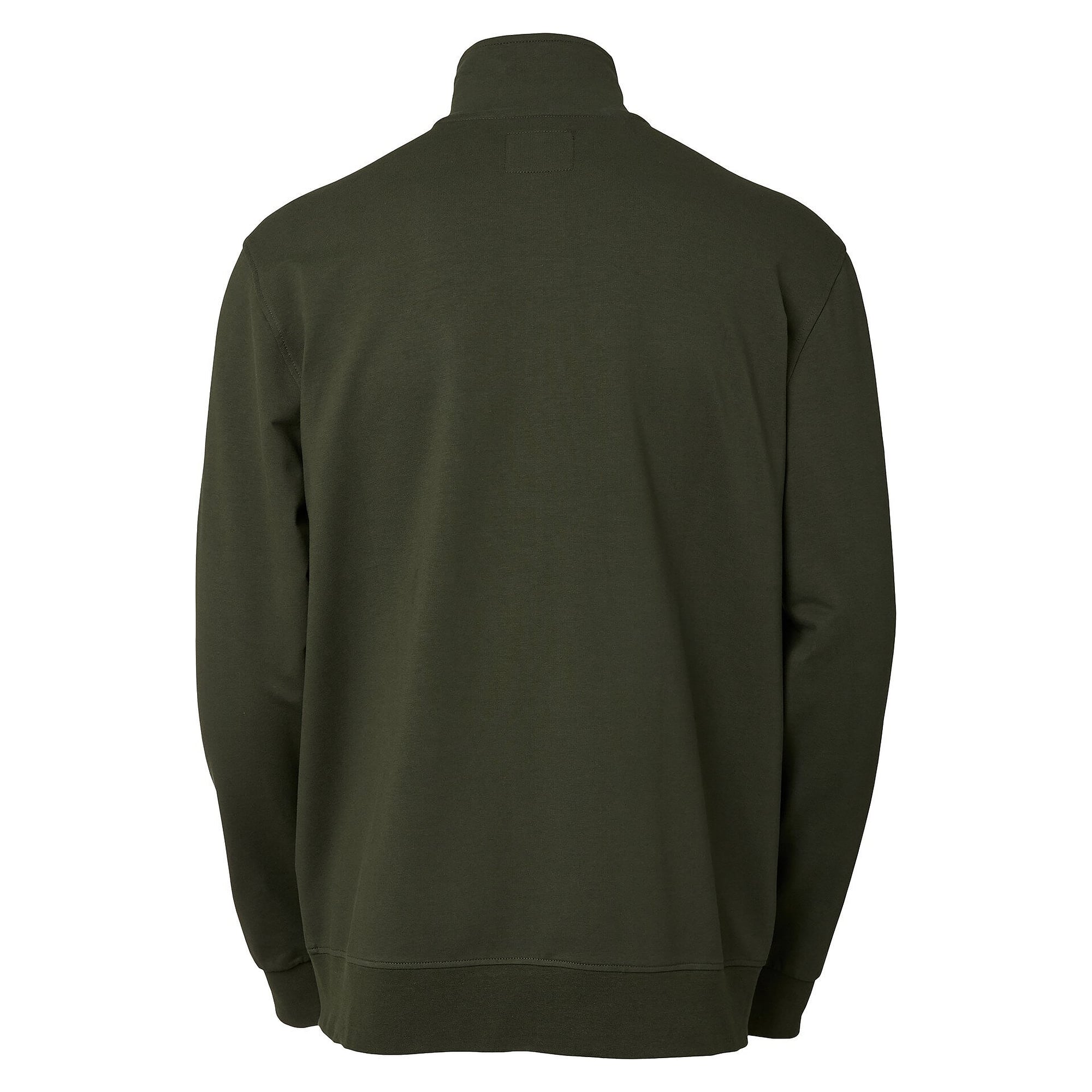 Sweatjacke Nick Herren mit Stehkragen und durchgehendem Reißverschluss, dunkeloliv - South West 1000243303