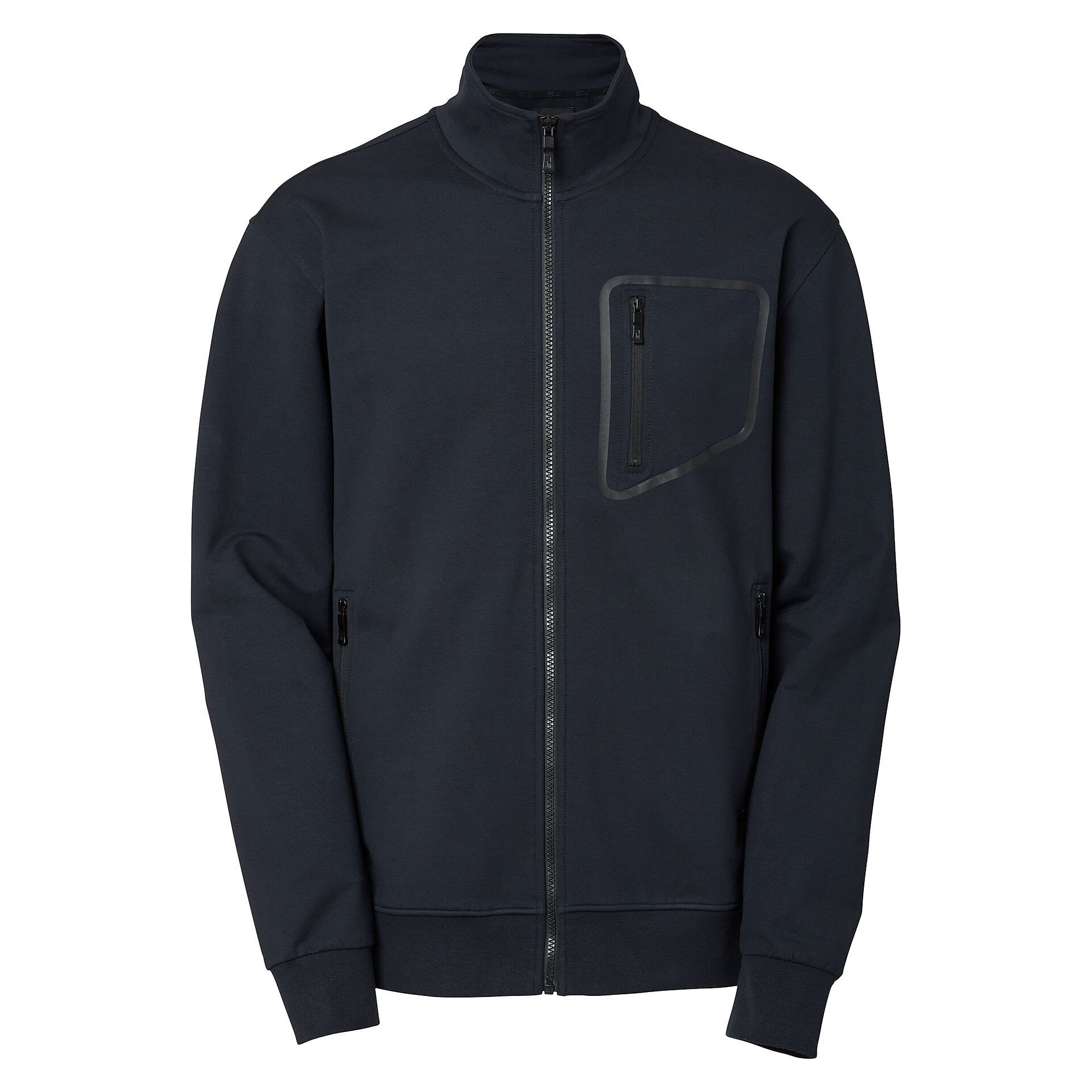 Sweatjacke Nick Herren mit Stehkragen und durchgehendem Reißverschluss, navyblau - South West 1000243403
