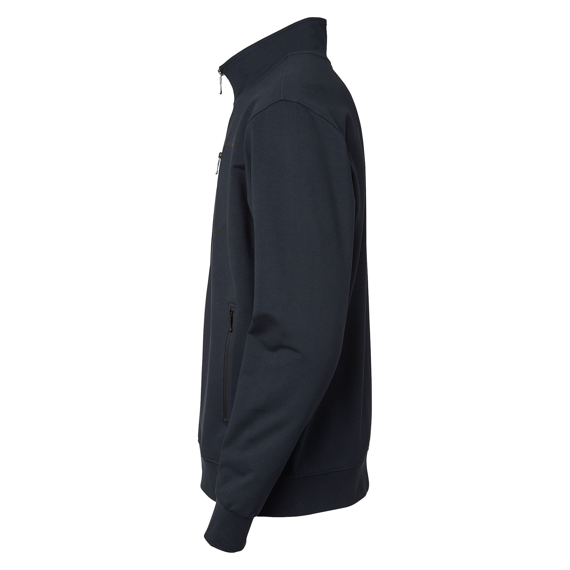 Veste sweat zippée Nick homme à col montant en coton stretch, bleu marine - South West 1000243403
