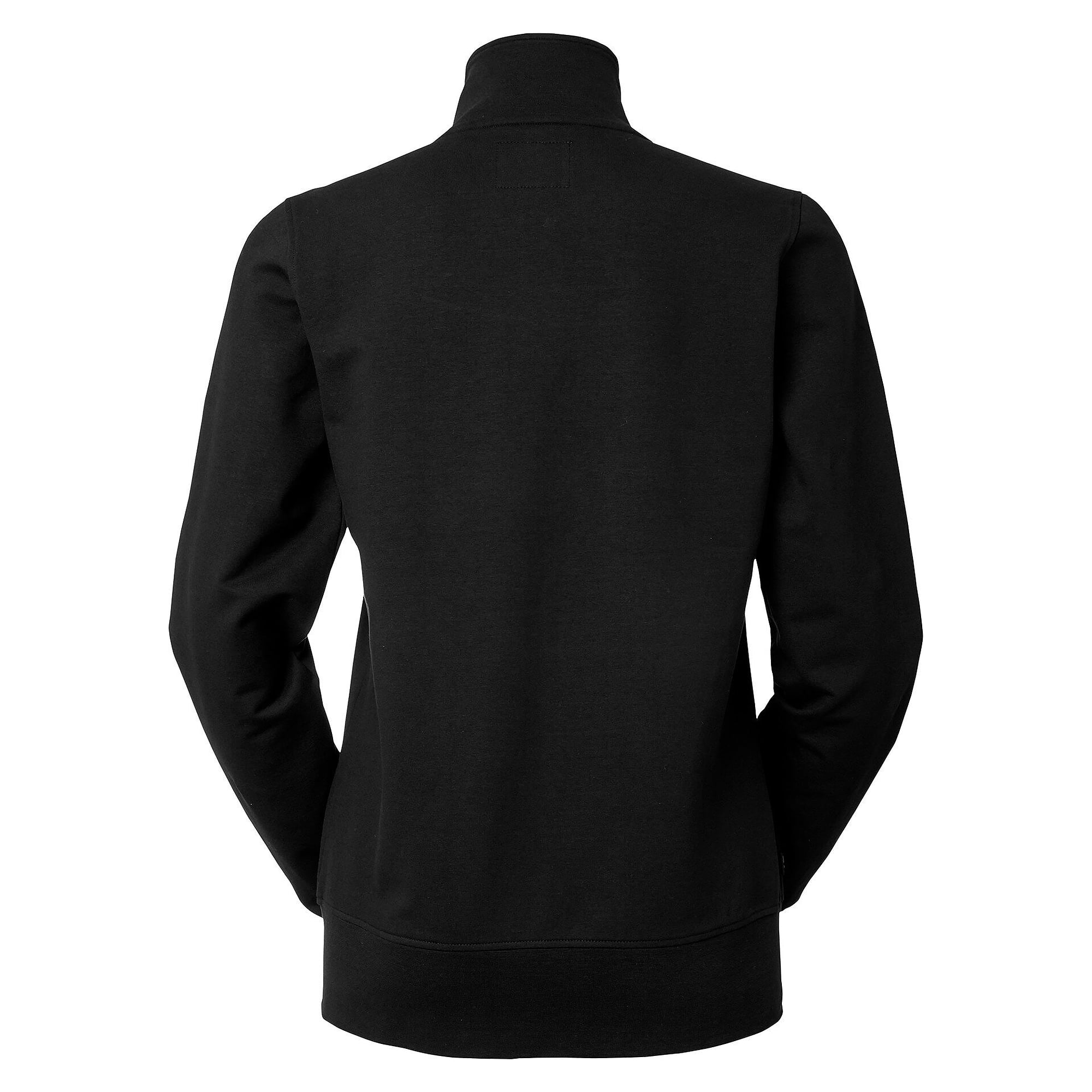 Sweatjacke Nicole Damen mit Stehkragen und durchgehendem Reißverschluss, schwarz - South West 1000244001