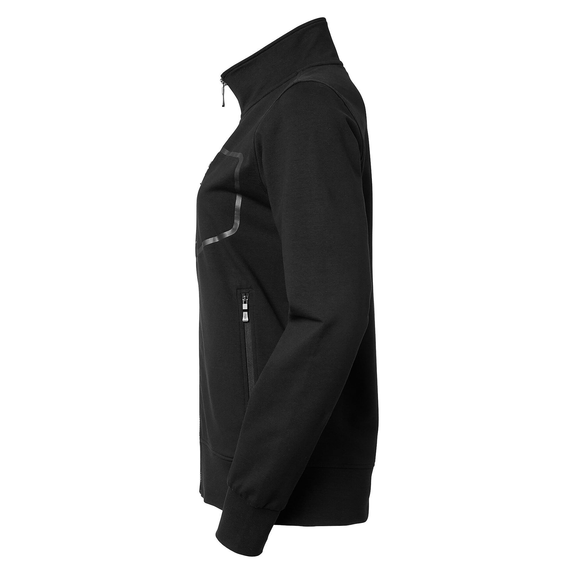 Sweatjacke Nicole Damen mit Stehkragen und durchgehendem Reißverschluss, schwarz - South West 1000244001