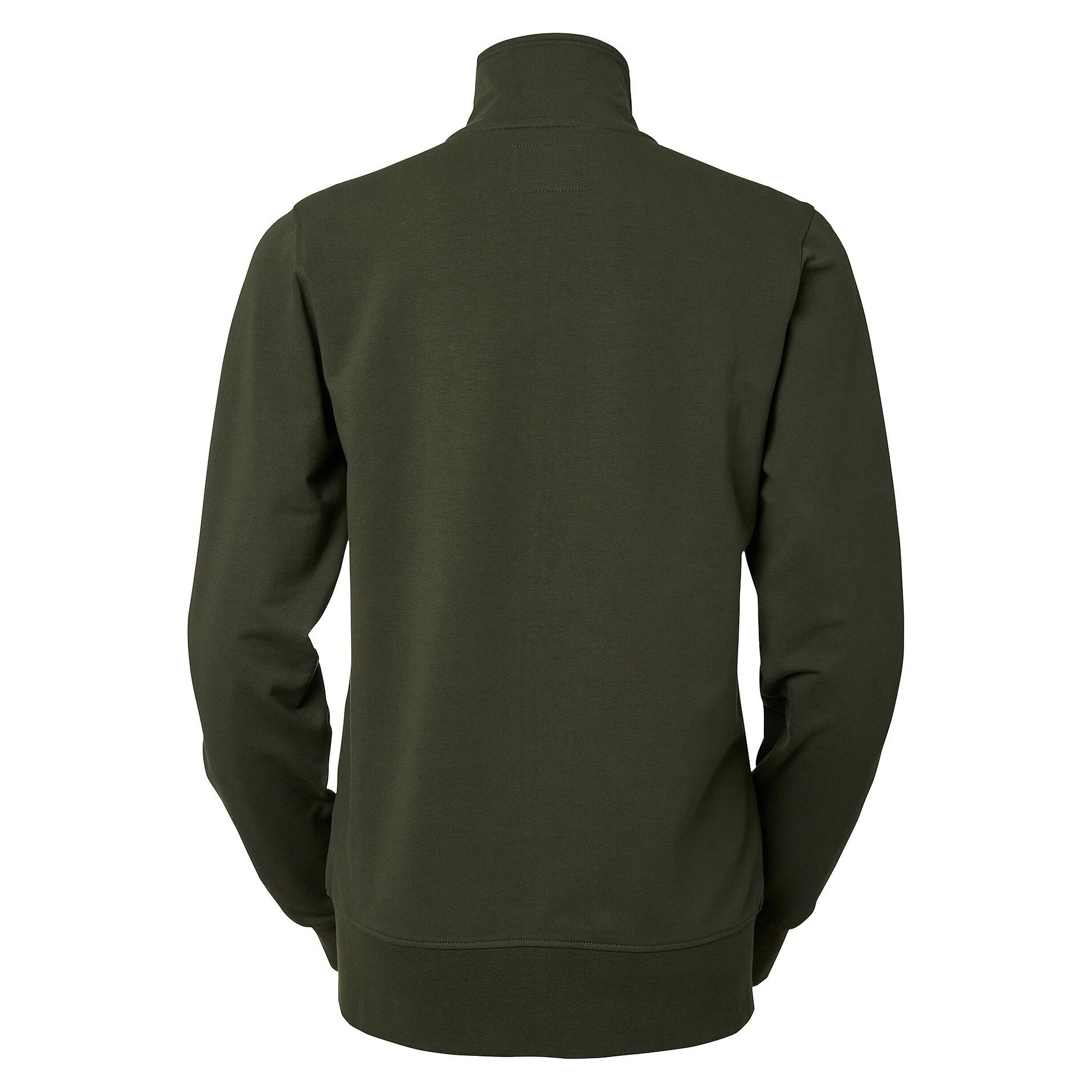 Sweatjacke Nicole Damen mit Stehkragen und durchgehendem Reißverschluss, dunkeloliv - South West 1000244303