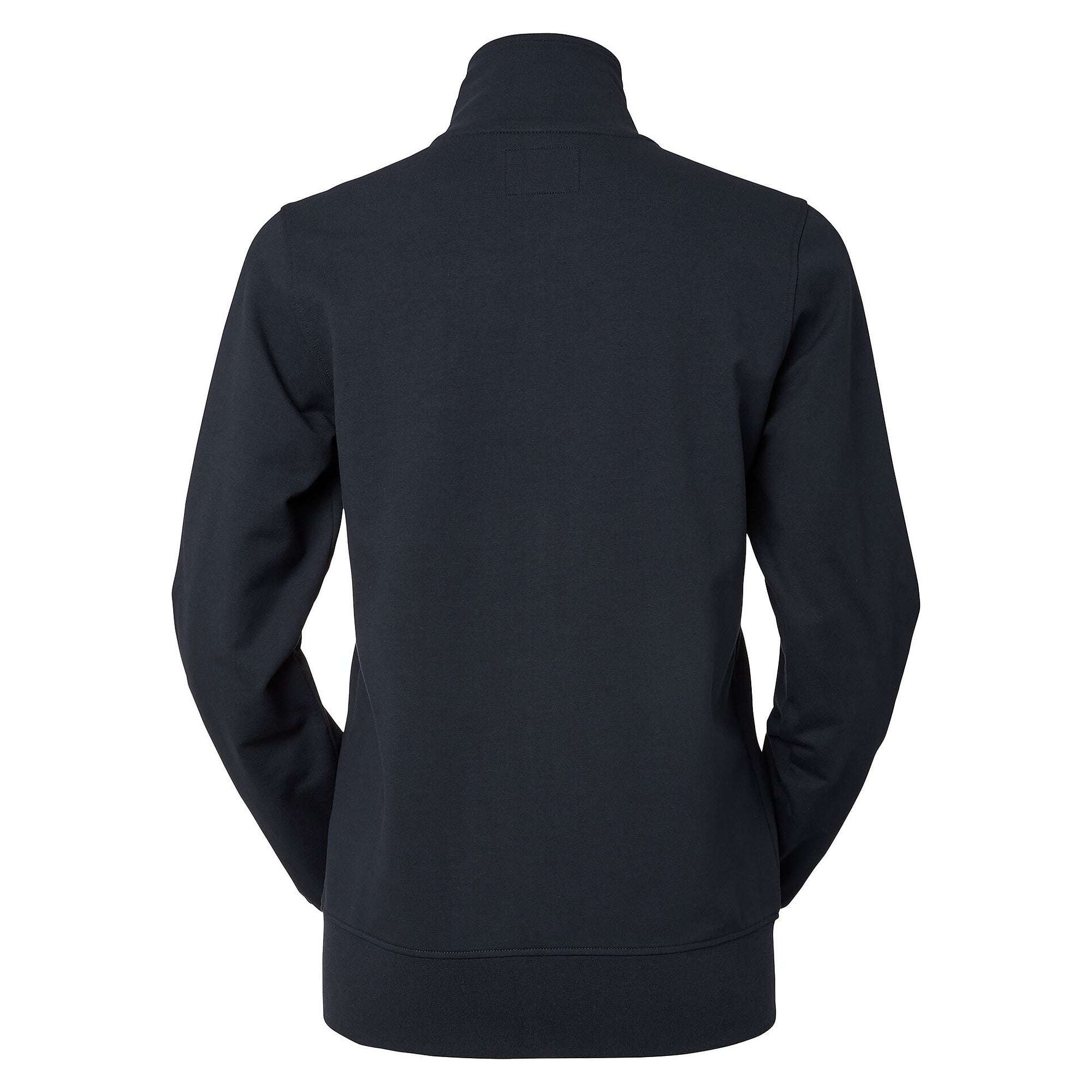 Veste sweat zippée Nicole femme à col montant en coton stretch, bleu marine - South West 1000244403