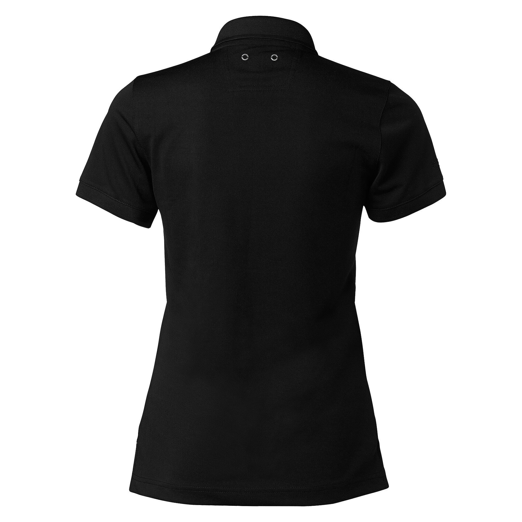 Piqué-Poloshirt Sandy im Damenschnitt aus Polyester mit Belüftungsösen, schwarz - South West 1000325001