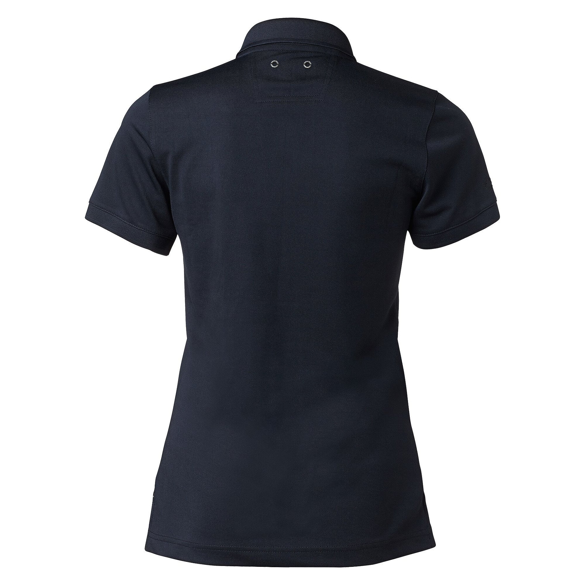 Polo piqué femme Sandy en polyester avec œillets d'aération, bleu marine - South West 1000325403