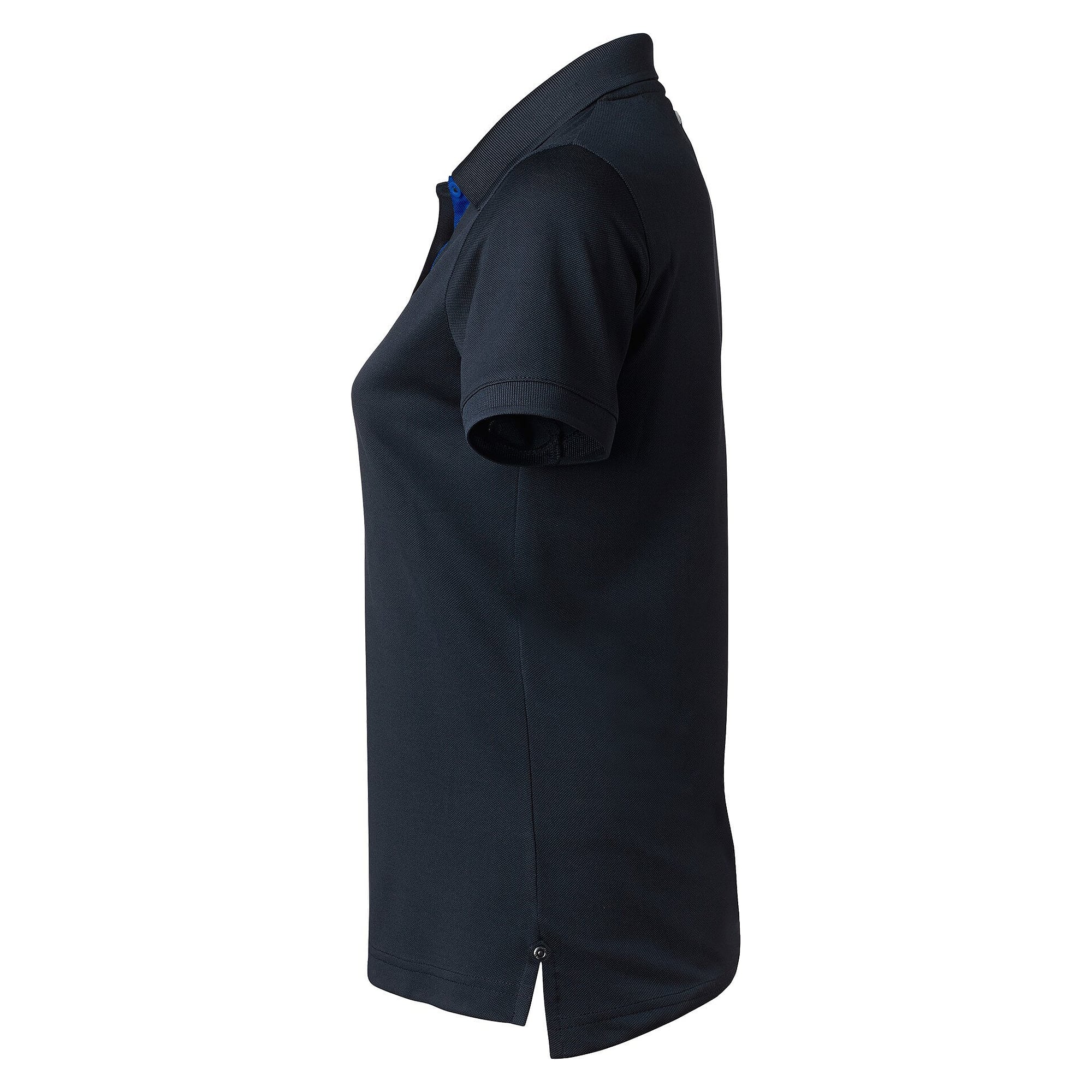 Polo piqué femme Sandy en polyester avec œillets d'aération, bleu marine - South West 1000325403