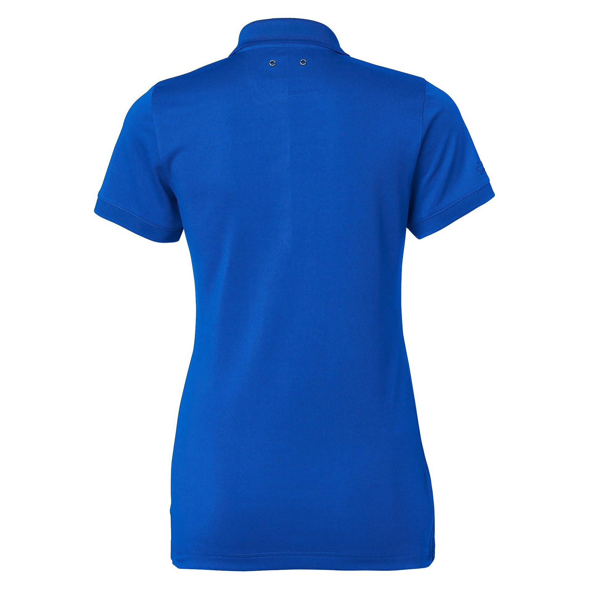 Polo piqué femme Sandy en polyester avec œillets d'aération, bleu cobalt - South West 1000325436