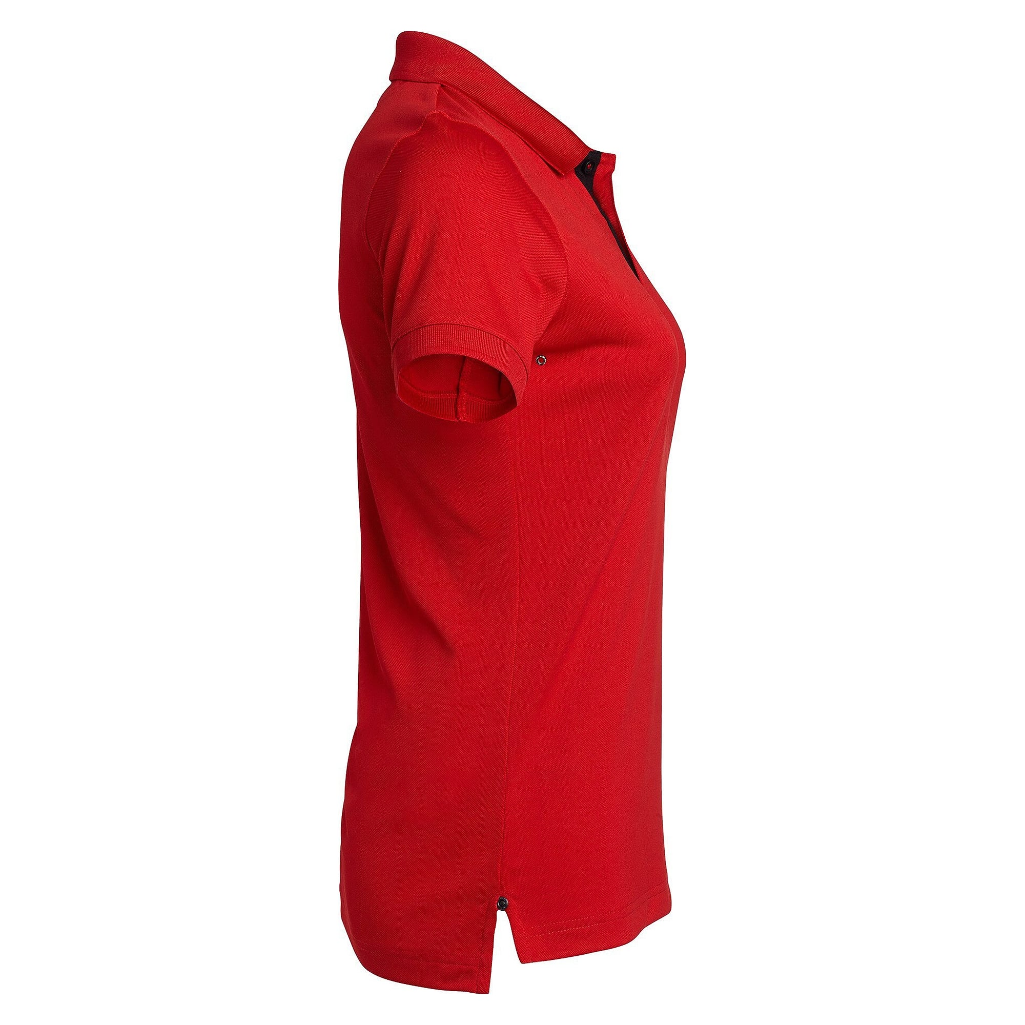 Polo piqué femme Sandy en polyester avec œillets d'aération, rouge - South West 1000325607