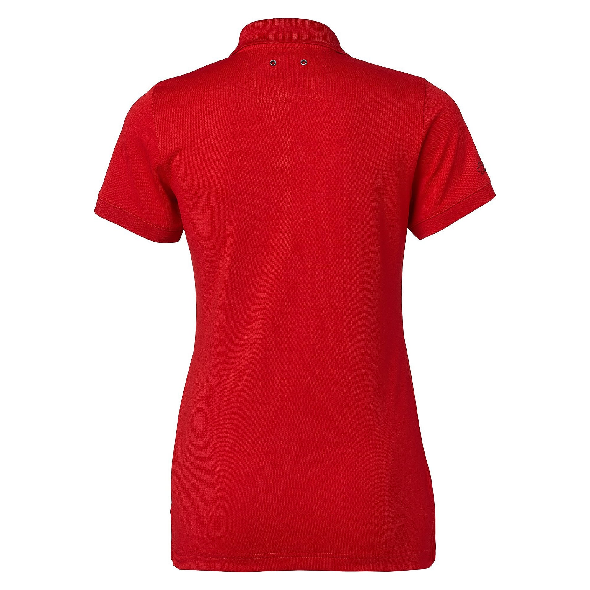 Polo piqué femme Sandy en polyester avec œillets d'aération, rouge - South West 1000325607
