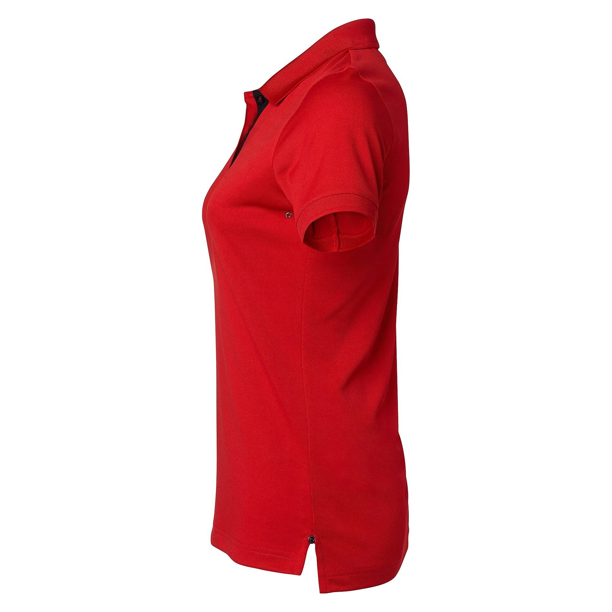 Polo piqué femme Sandy en polyester avec œillets d'aération, rouge - South West 1000325607