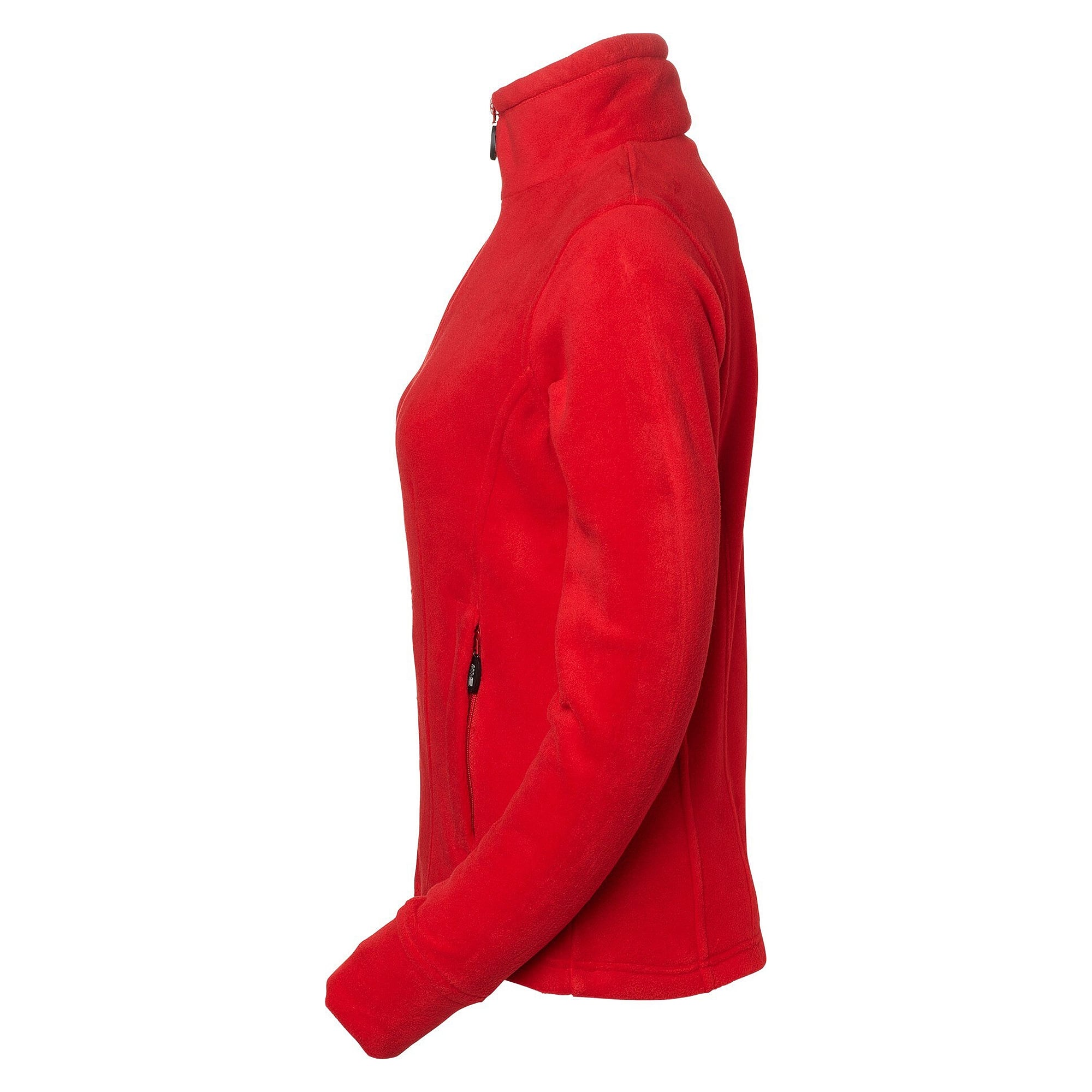 Veste polaire femme Regina anti-boulochage avec deux poches zippées, rouge - South West 1000327607