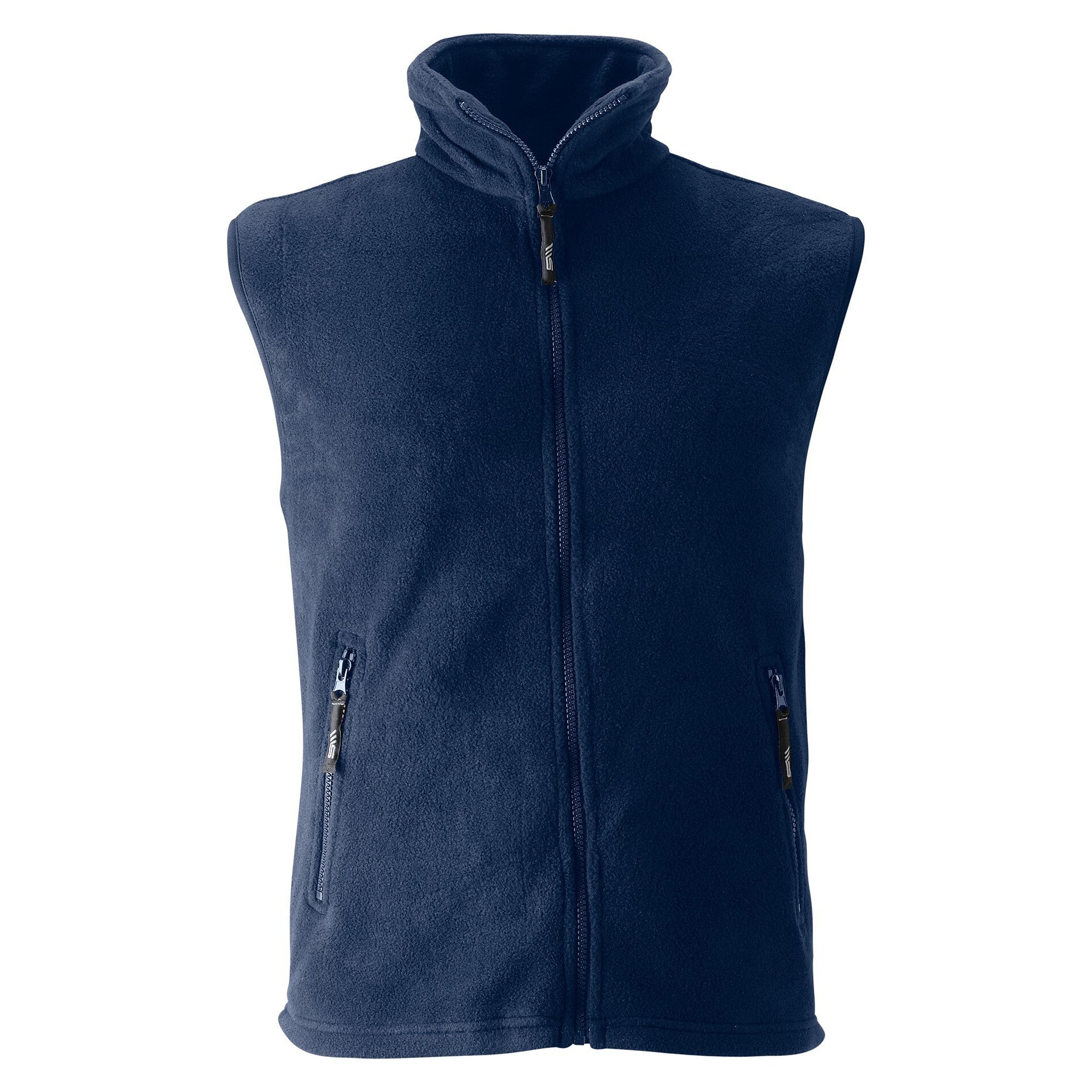 Gilet polaire unisexe Winnipeg anti-boulochage avec deux poches zippées, bleu marine - South West 1000328403