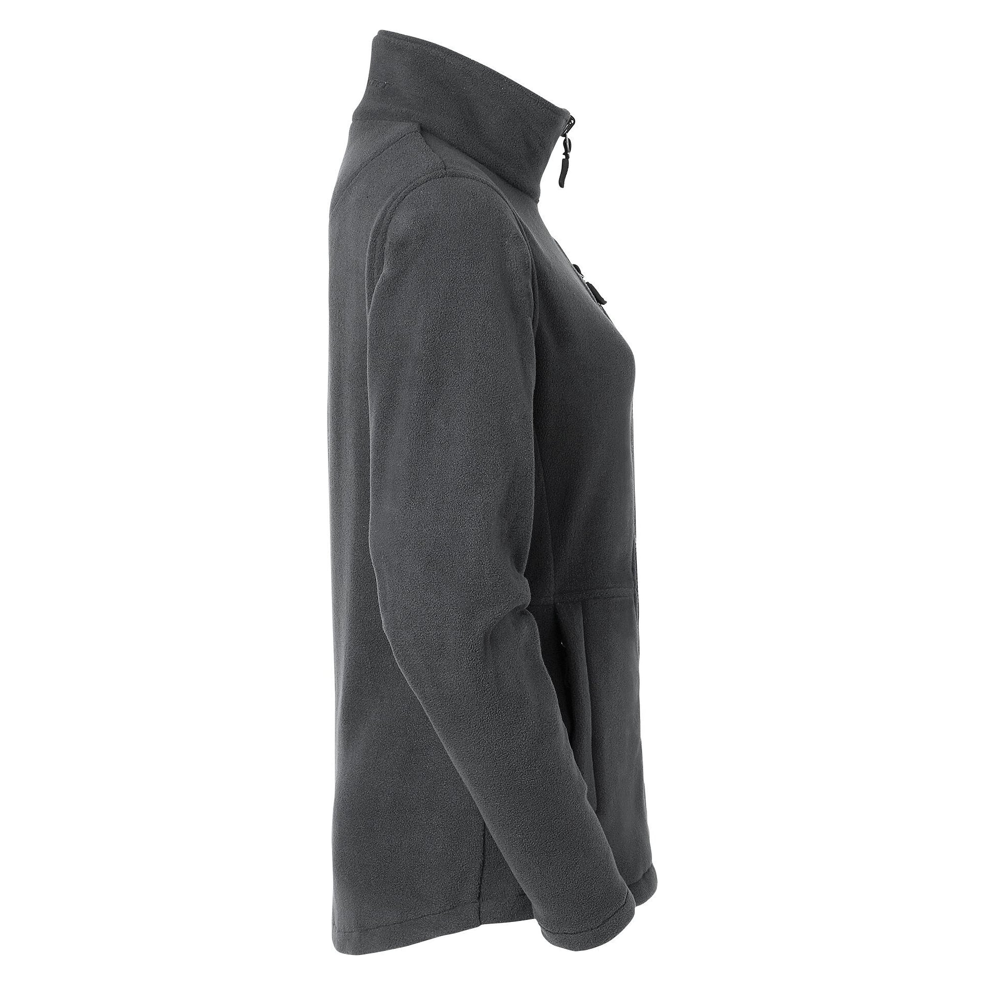Veste polaire femme Alma avec poche poitrine et zips contrastés, gris graphite - South West 1000330025