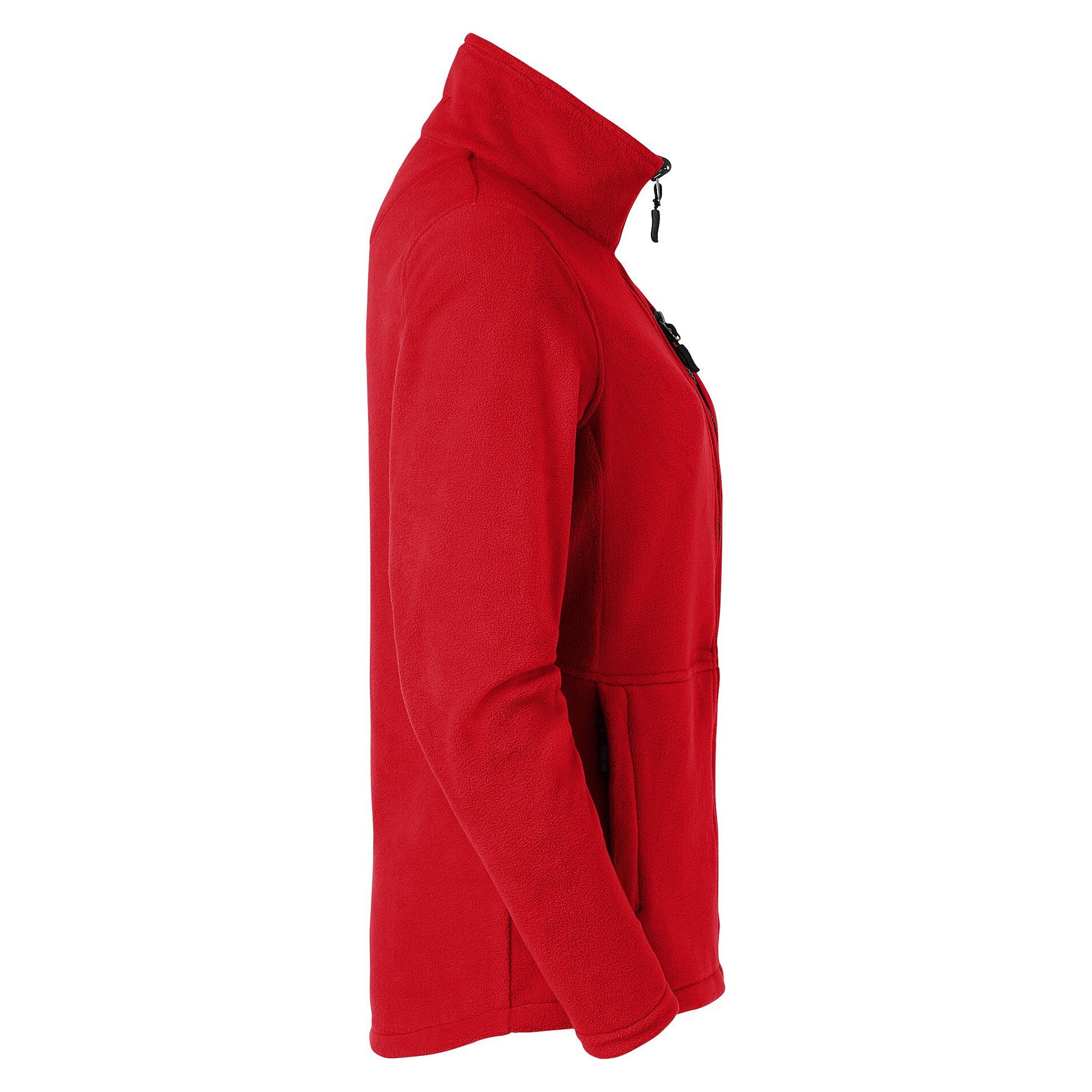 Veste polaire femme Alma avec poche poitrine et zips contrastés, rouge - South West 1000330607