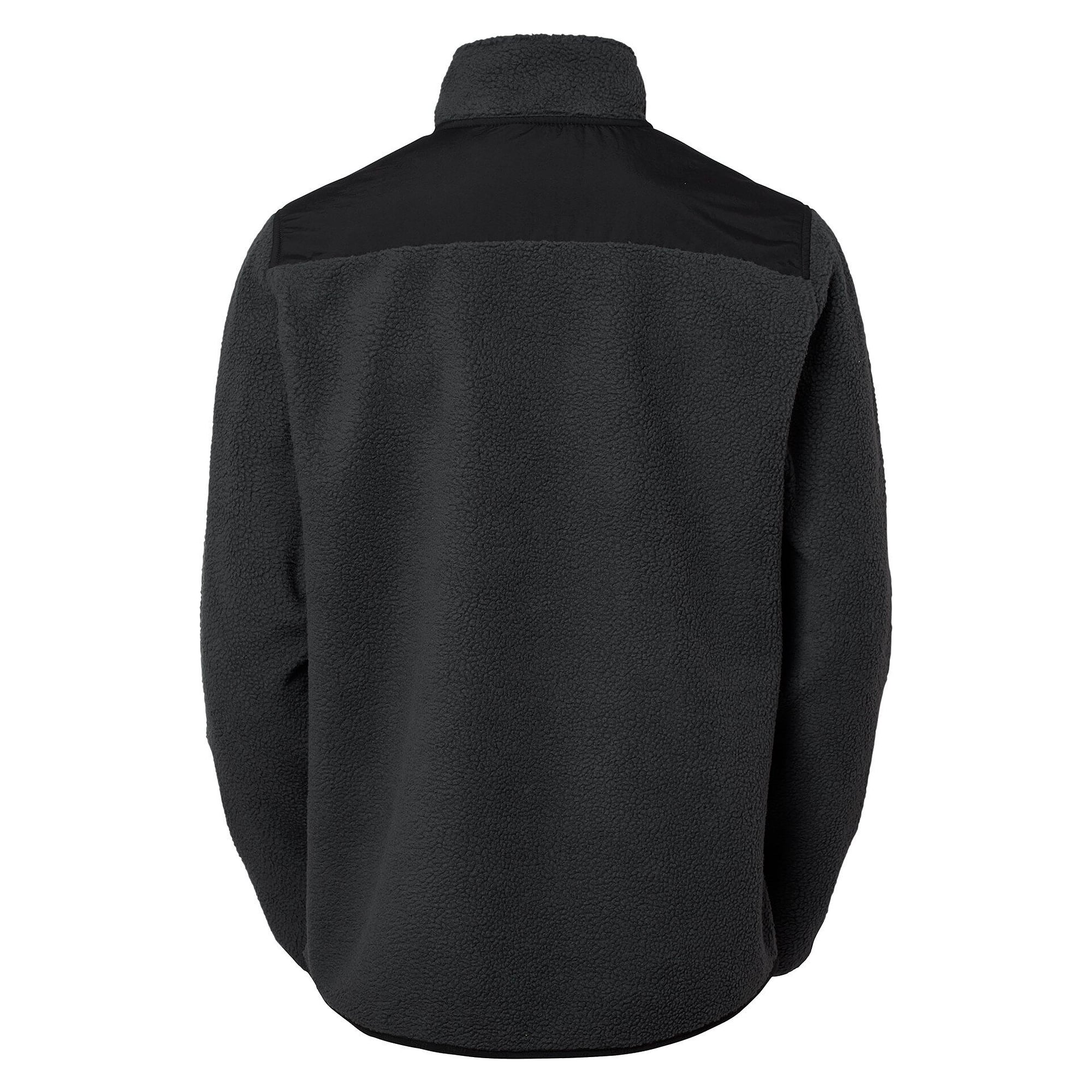 Veste polaire sherpa Paul homme en polyester recyclé, épaules renforcées, gris foncé - South West 1000332021