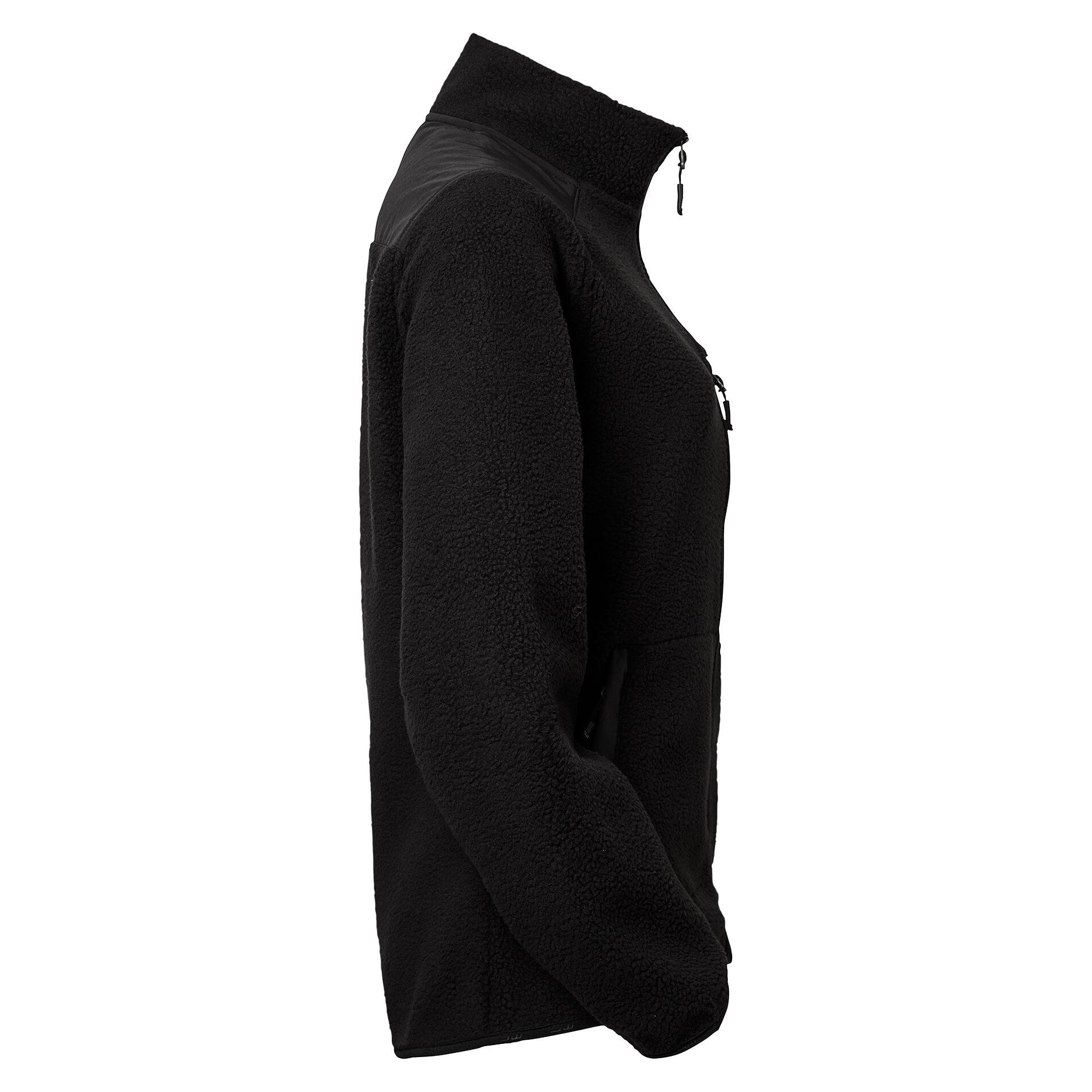 Veste polaire sherpa Polly pour femme en matière recyclée, noir - South West 1000333001